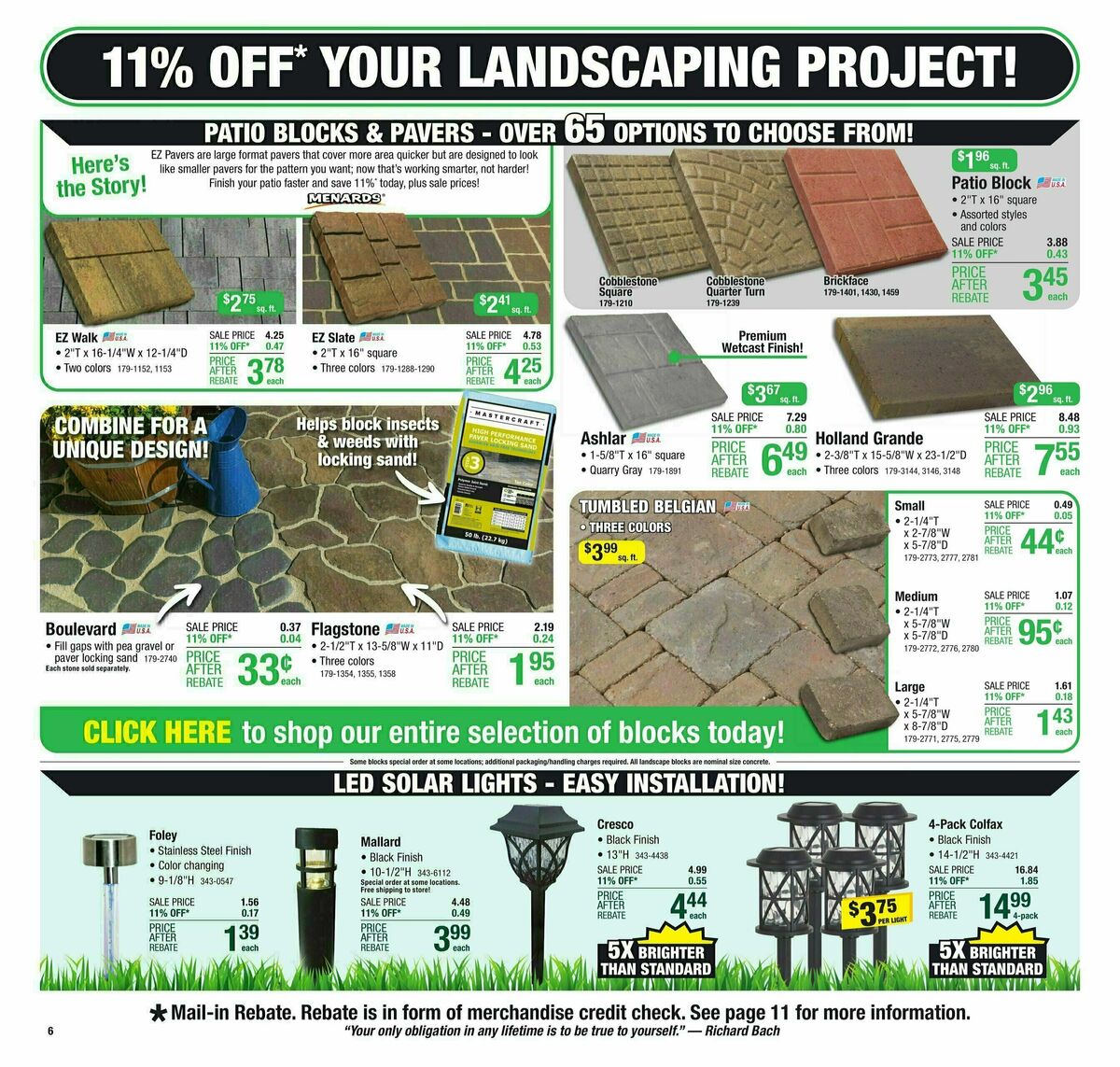 Menards Weekly Ad from July 12