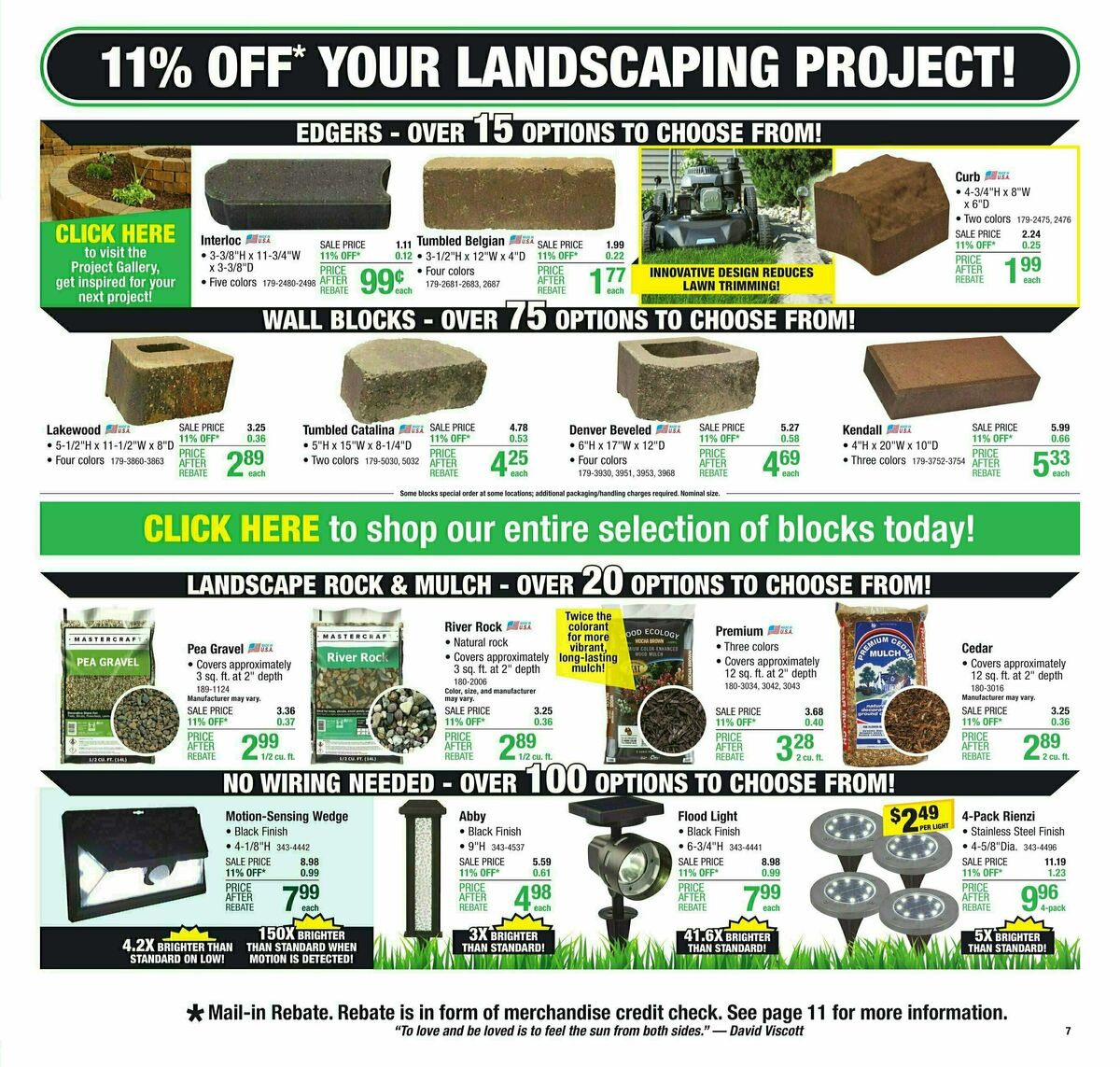 Menards Weekly Ad from July 12