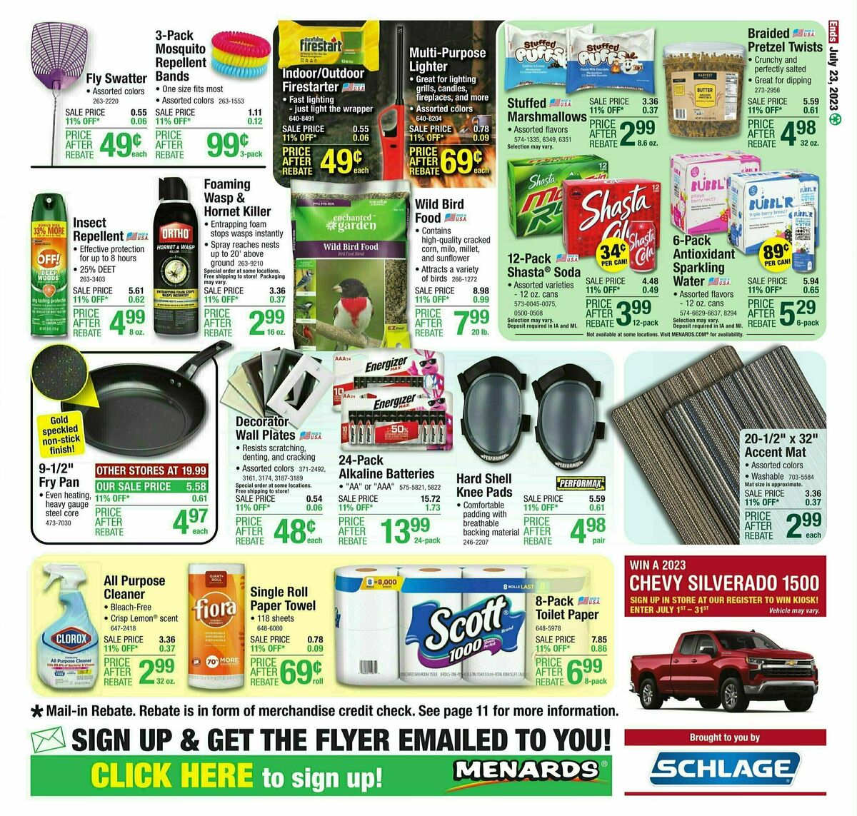 Menards Weekly Ad from July 12
