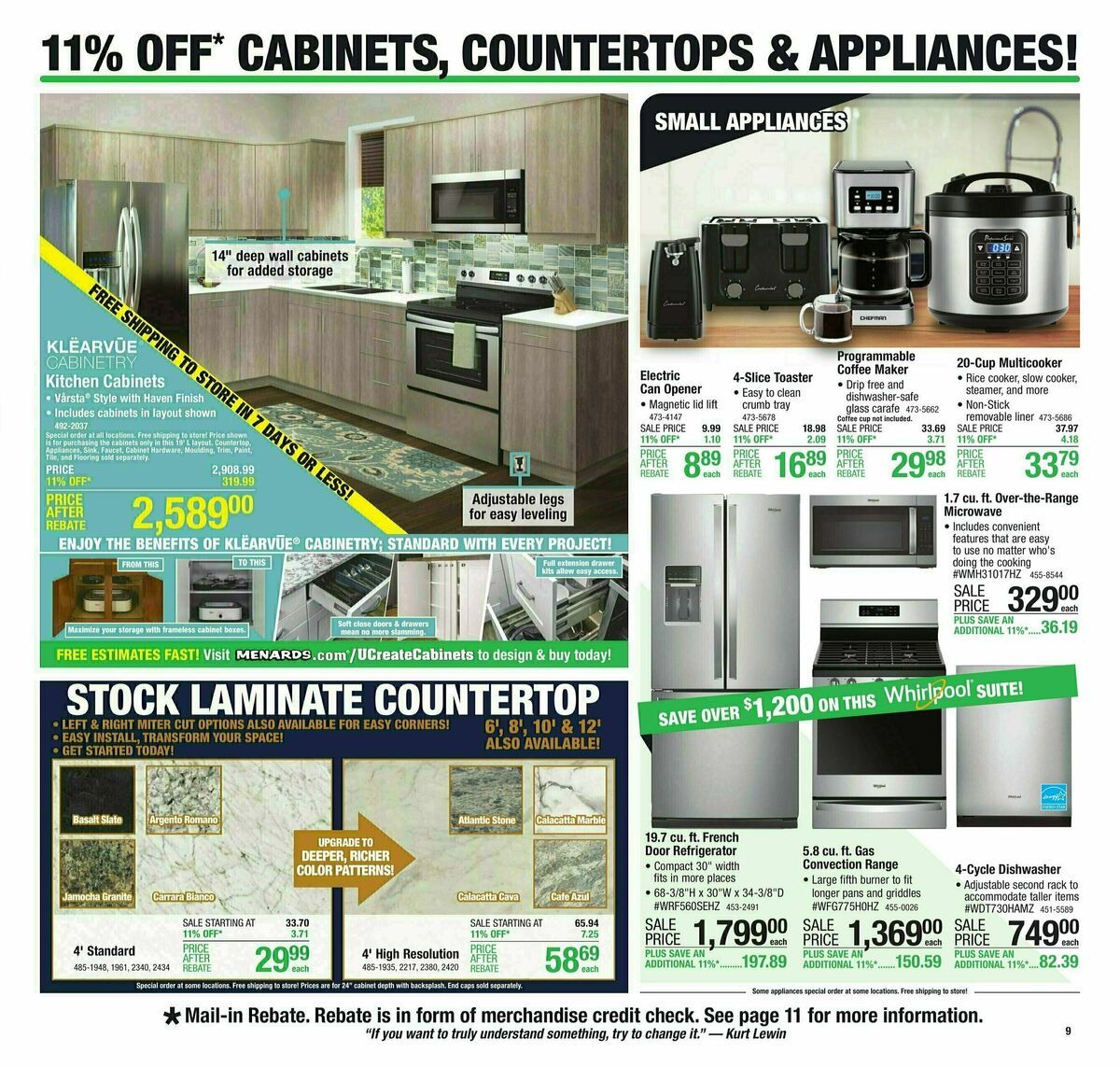 Menards Weekly Ad from July 19
