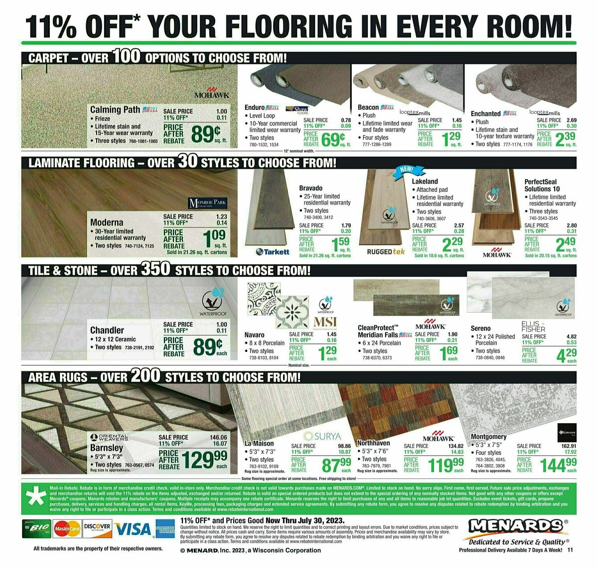 Menards Weekly Ad from July 19