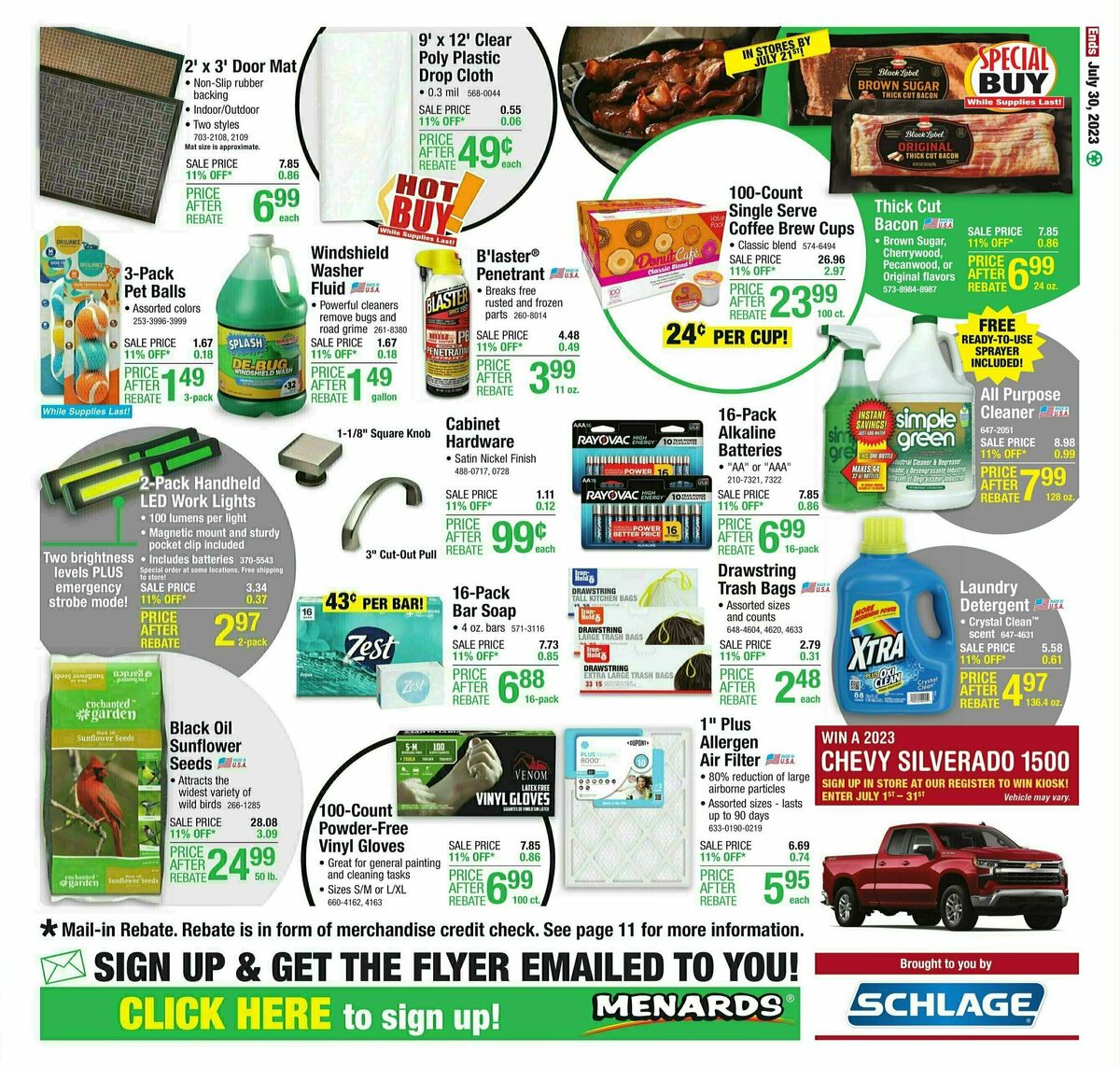 Menards Weekly Ad from July 19