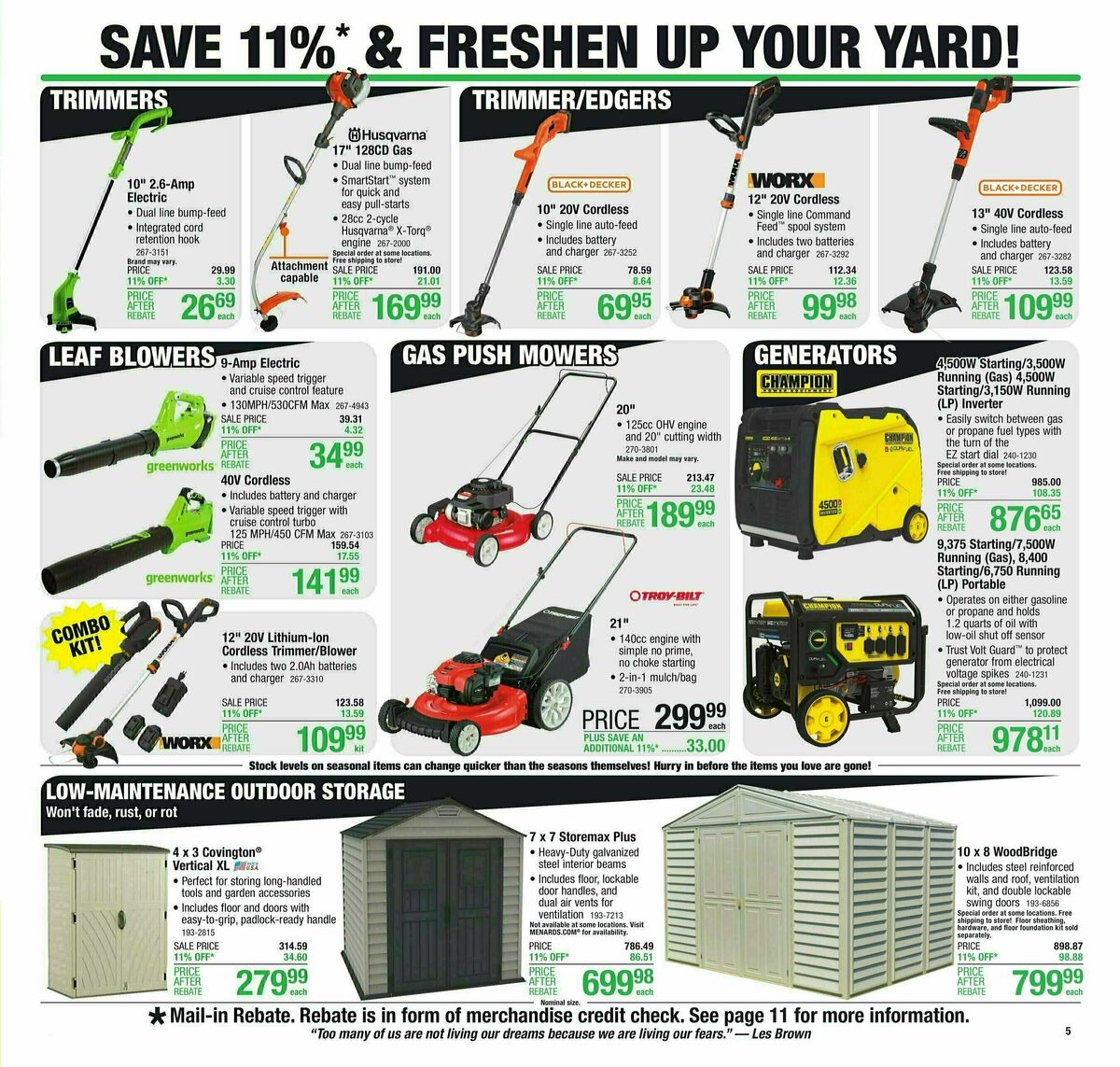 Menards Weekly Ad from July 19