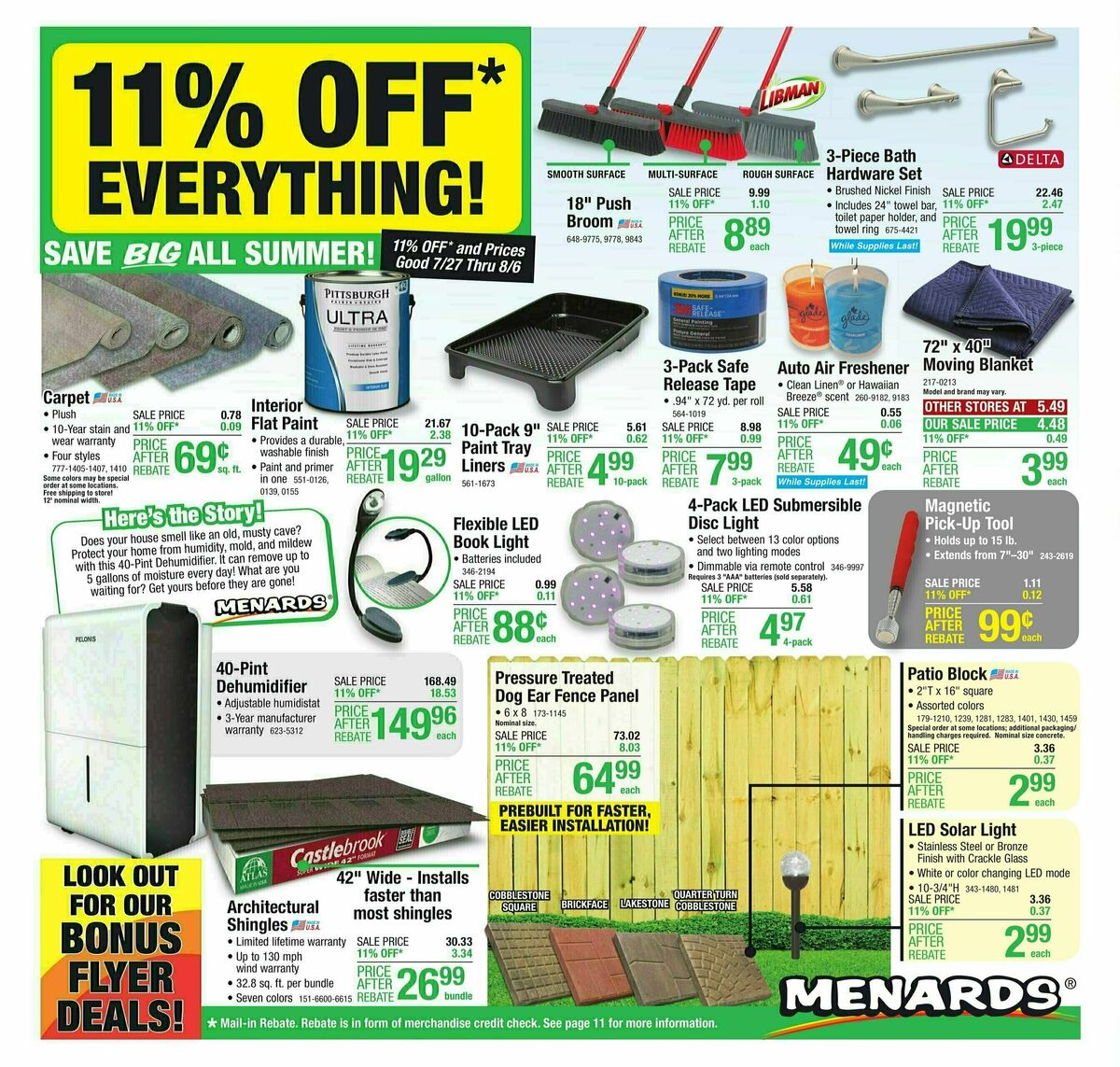 Menards Weekly Ad from July 26