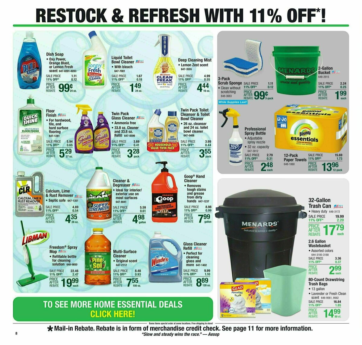 Menards Weekly Ad from July 26