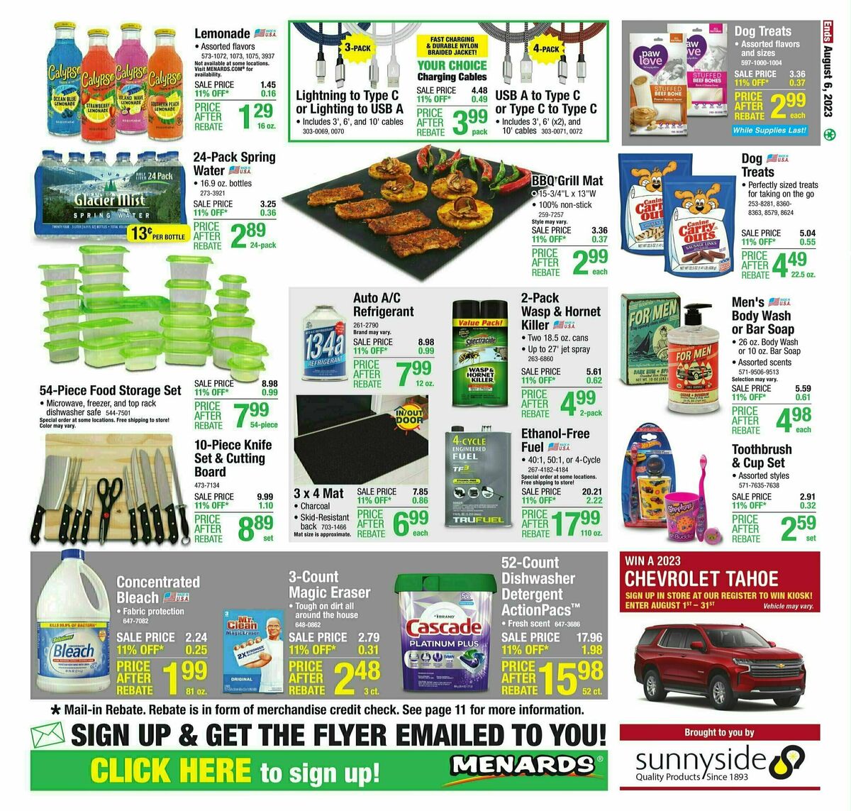 Menards Weekly Ad from July 26