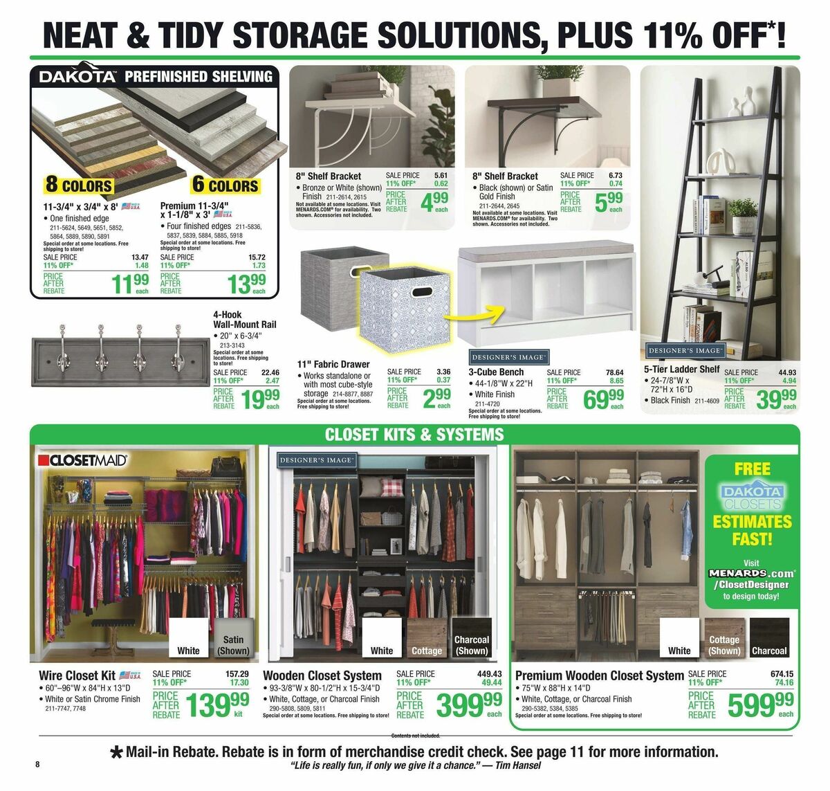 Menards Weekly Ad from August 2