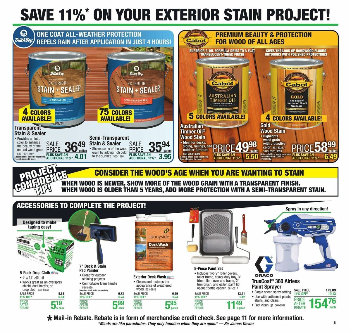 Menards Weekly Ad from August 2