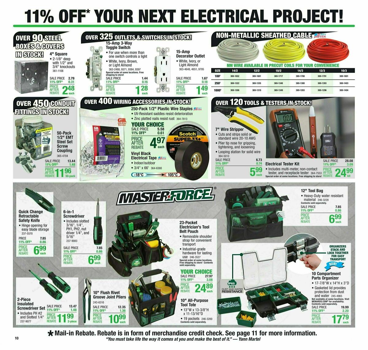 Menards Weekly Ad from August 9