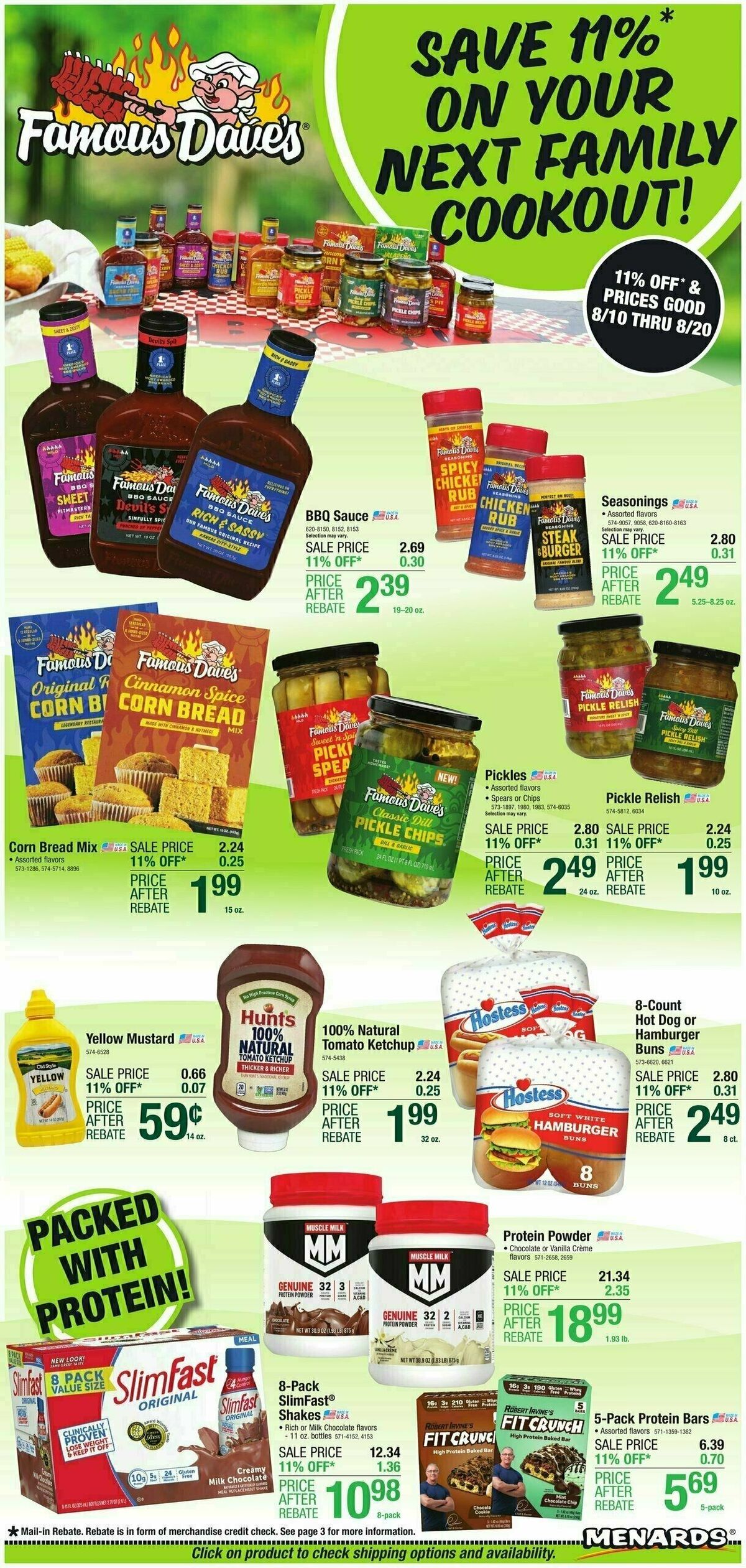 Menards Home Essentials Weekly Ad from August 9