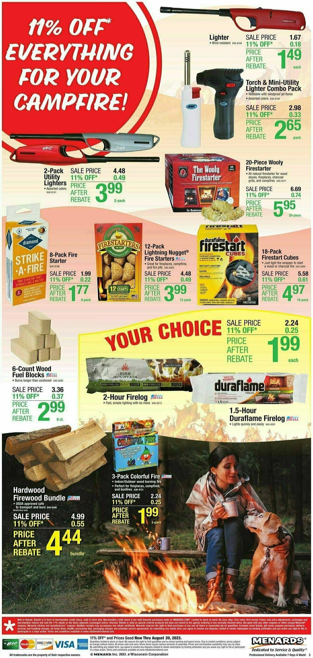 Menards Home Essentials Weekly Ad from August 9