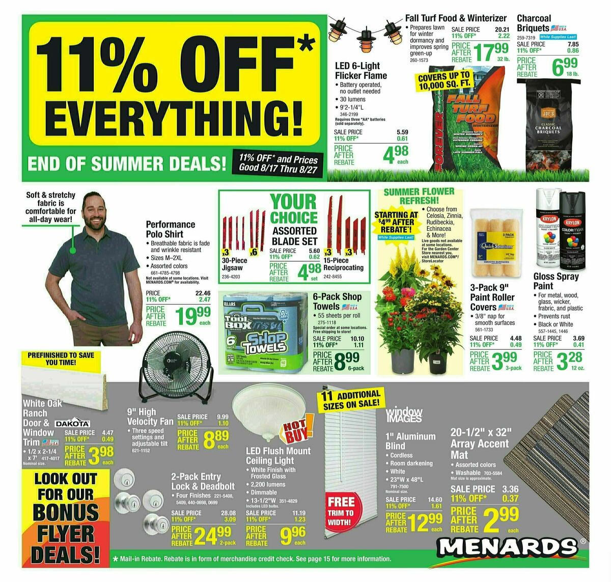 Menards Weekly Ad from August 16