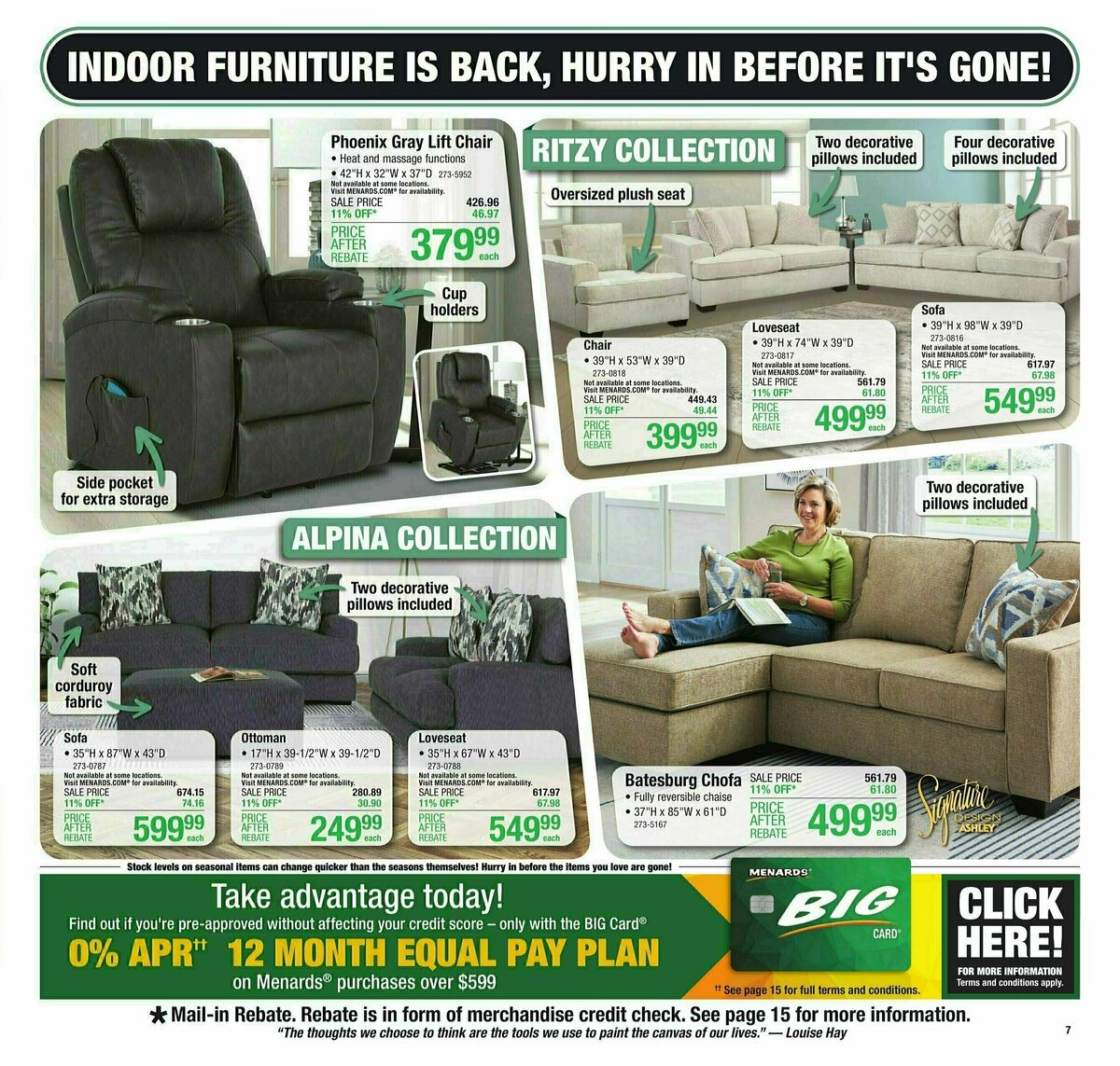 Menards Weekly Ad from August 16