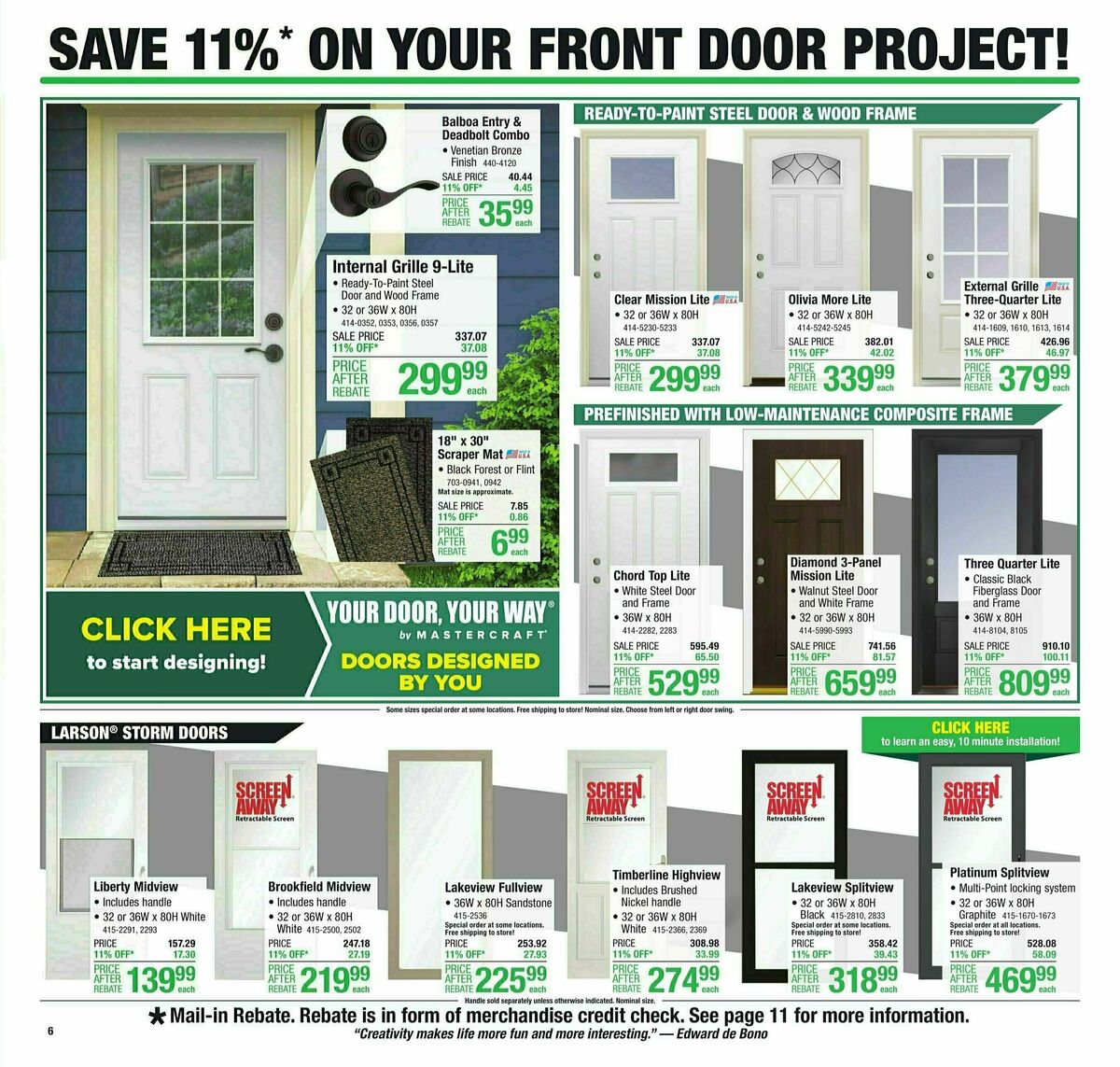 Menards Weekly Ad from August 23