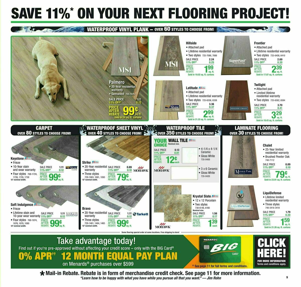 Menards Weekly Ad from August 23