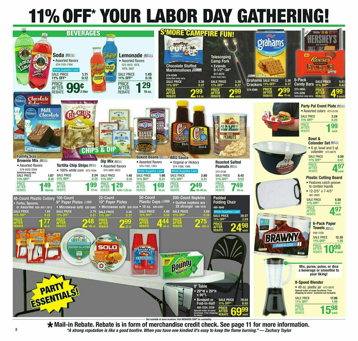 Menards Weekly Ad from August 23