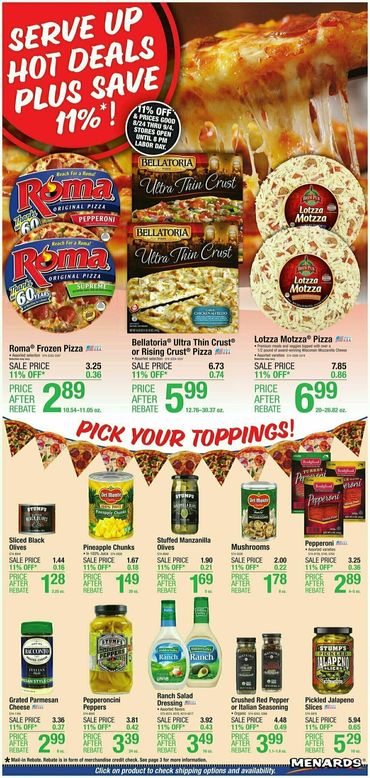 Menards Home Essentials Weekly Ad from August 23