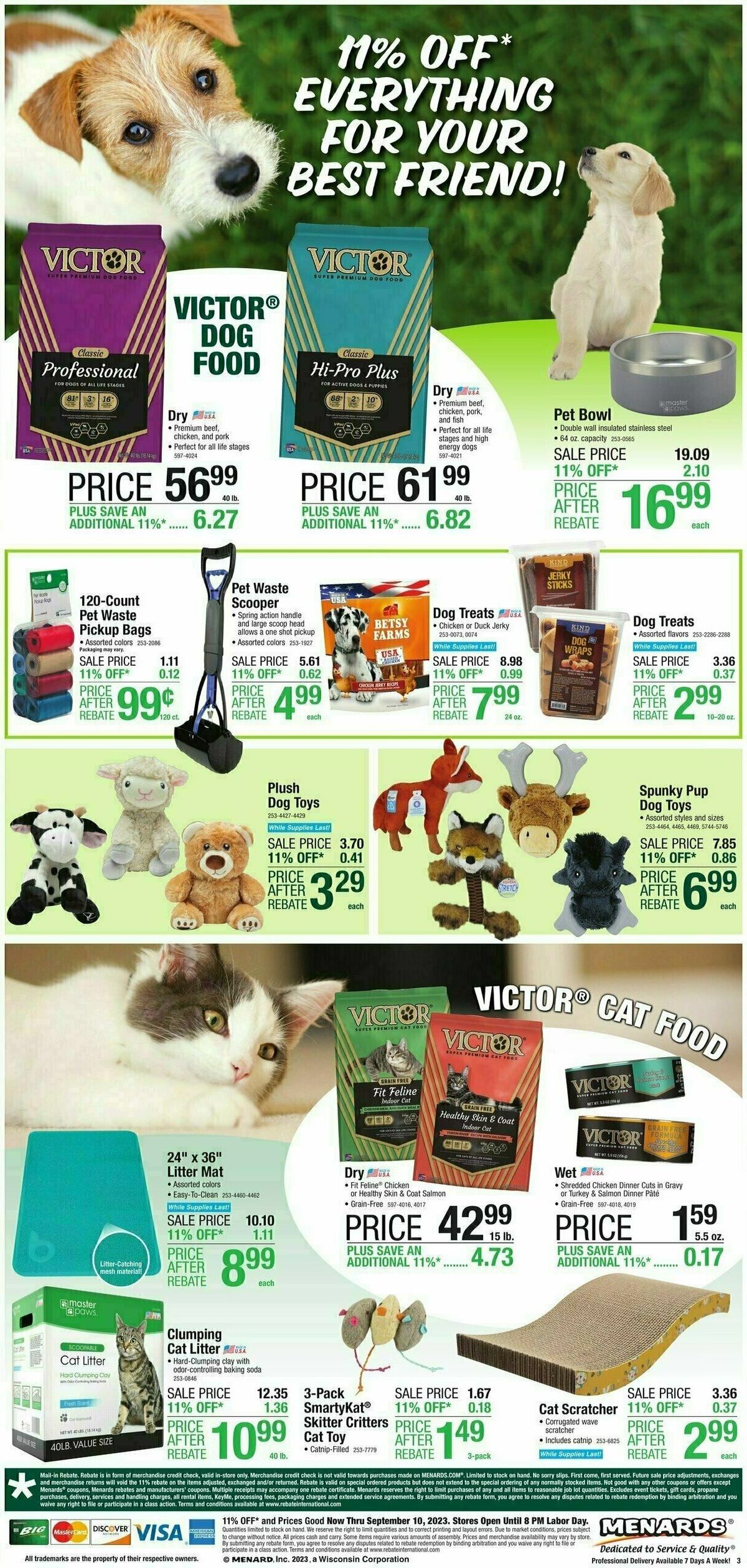 Menards Home Essentials Weekly Ad from August 30
