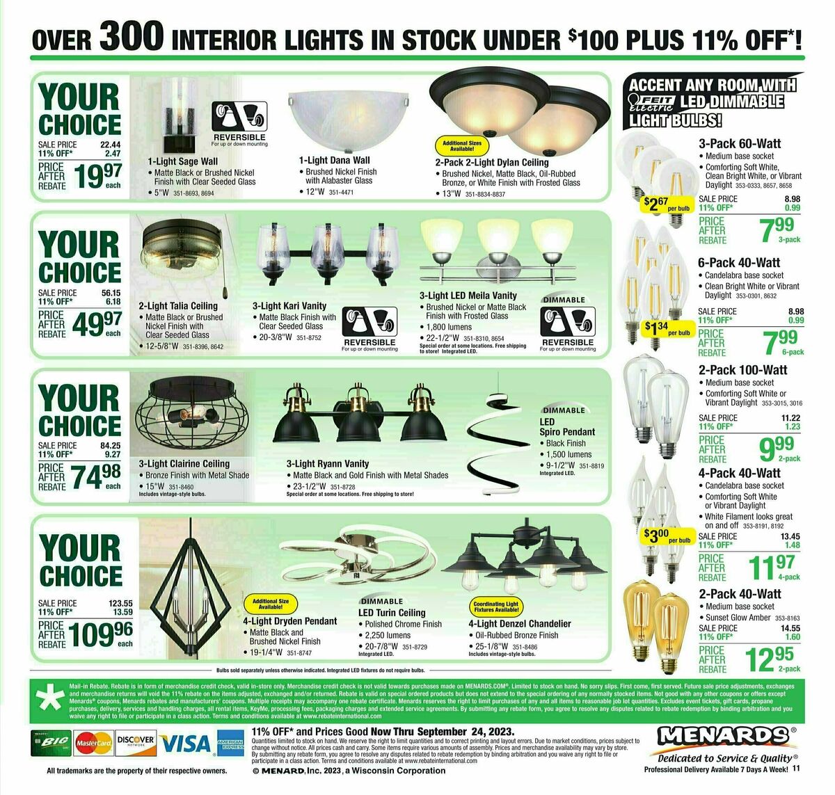 Menards Weekly Ad from September 13