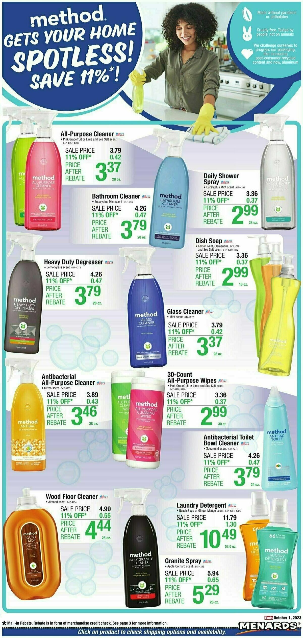 Menards Home Essentials Weekly Ad from September 20