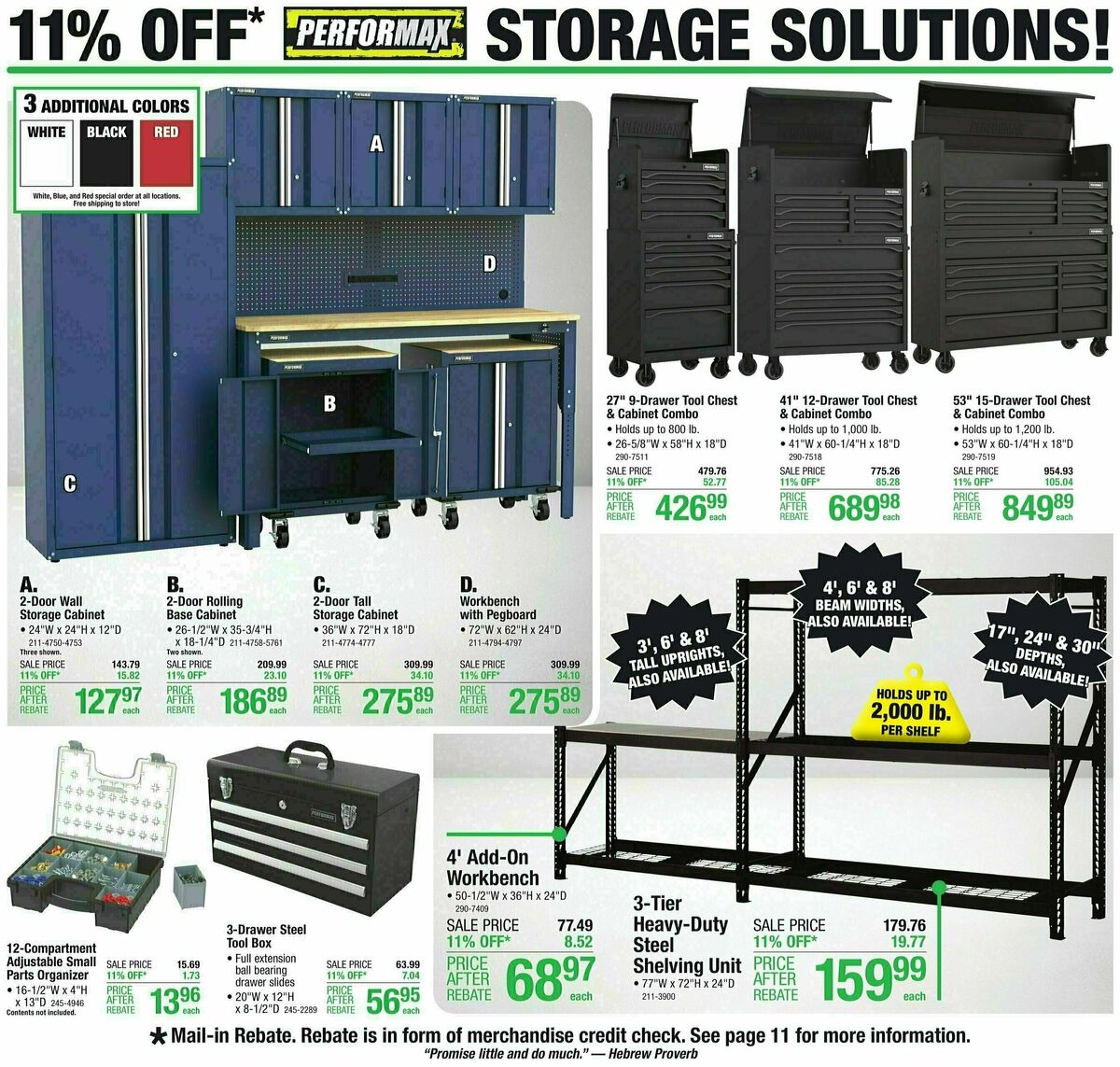 Menards 11% REBATE SALE Weekly Ad from September 27