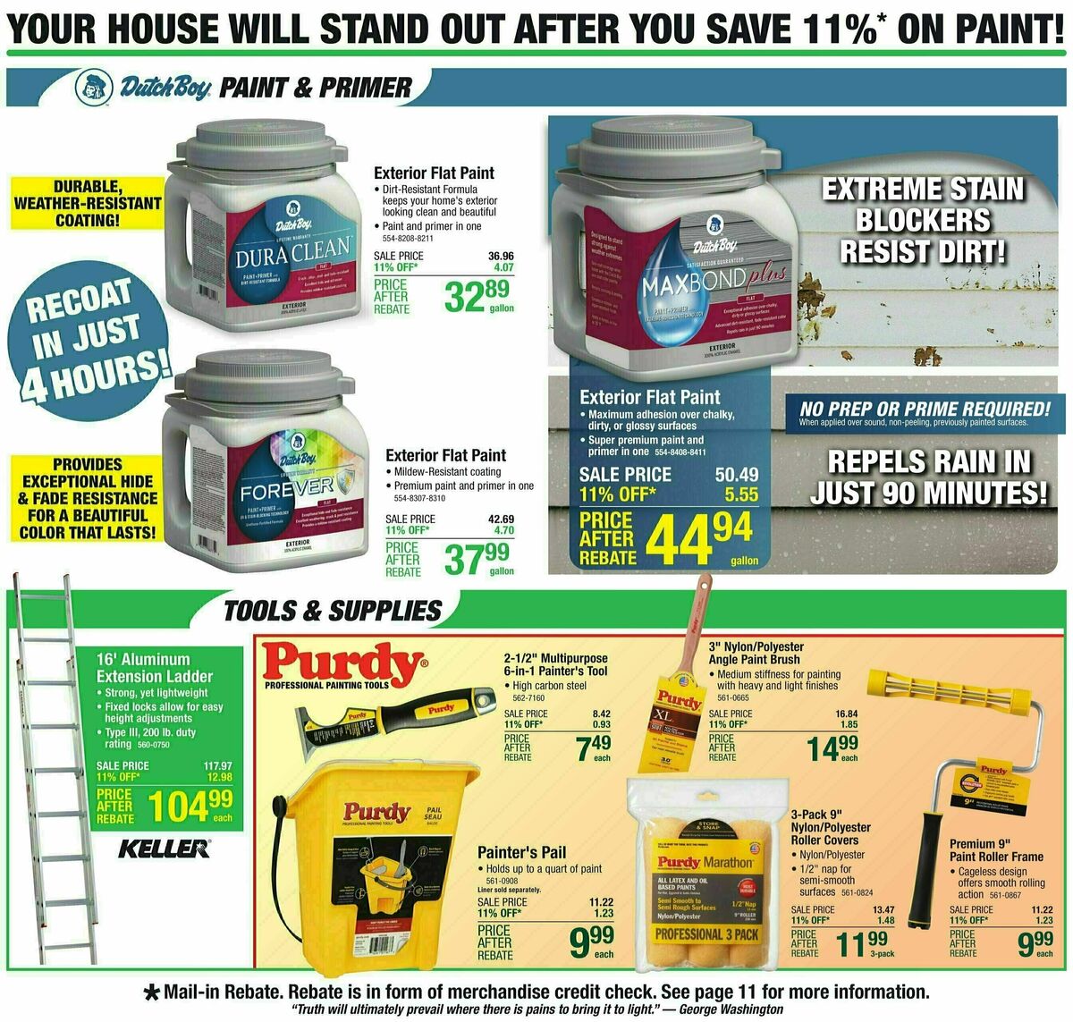 Menards 11% REBATE SALE Weekly Ad from September 27