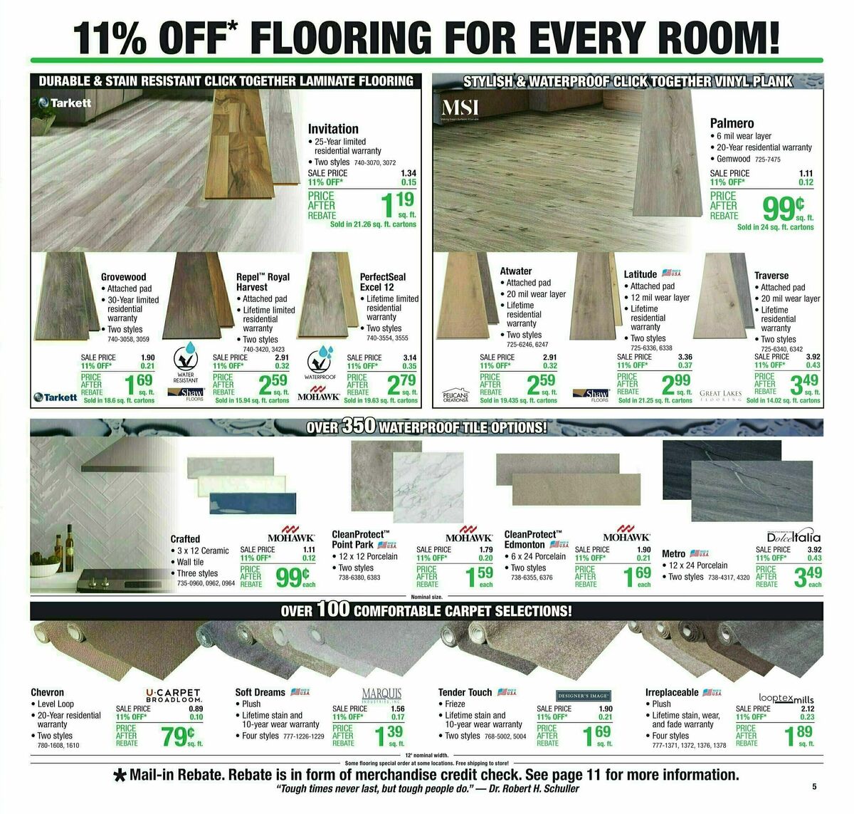 Menards Weekly Ad from October 4