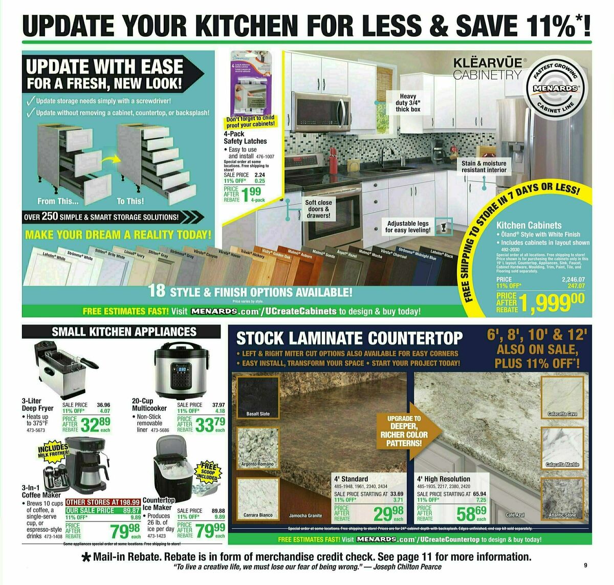 Menards Weekly Ad from October 4