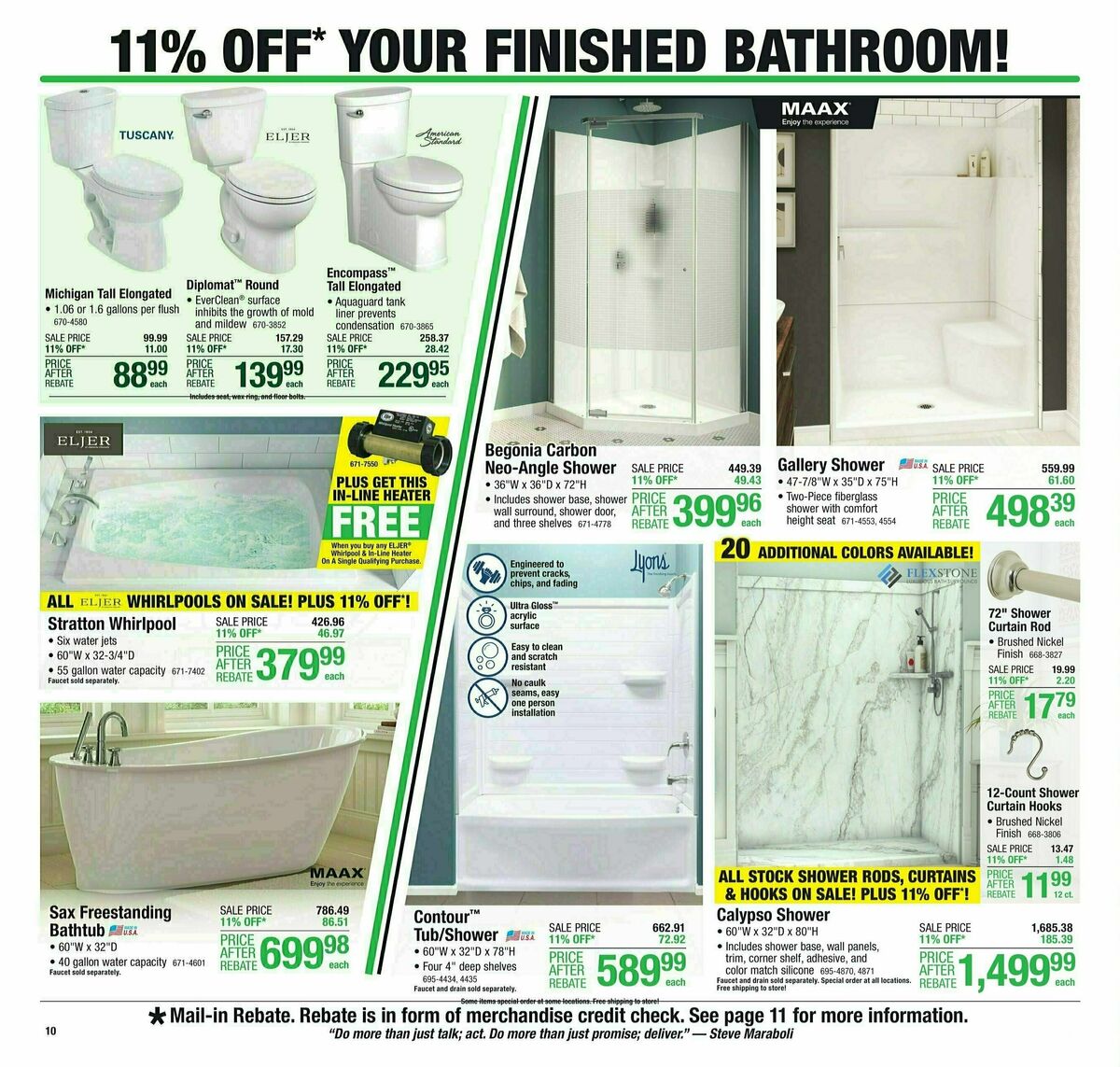 Menards Weekly Ad from October 4