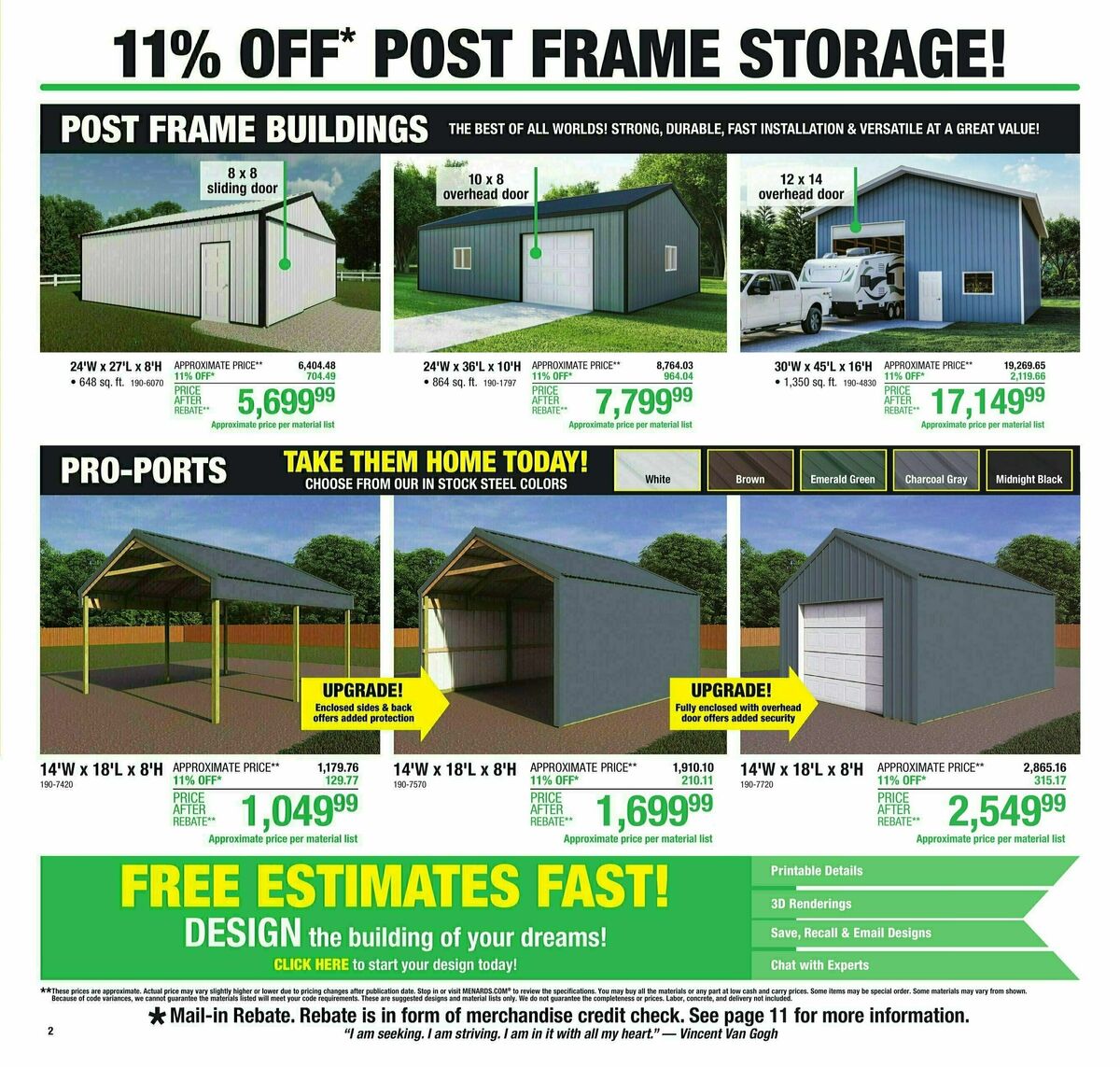 Menards Weekly Ad from October 4
