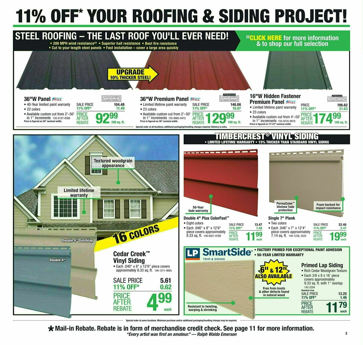 Menards Weekly Ad from October 4