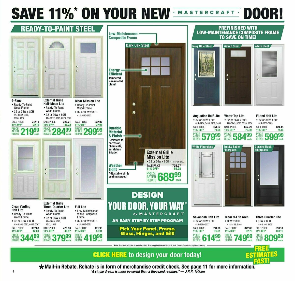 Menards Weekly Ad from October 4