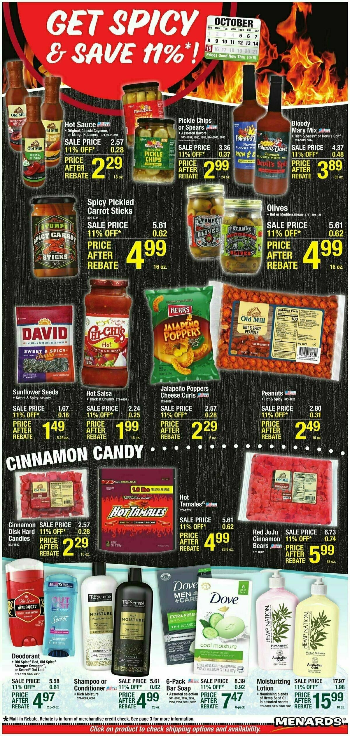 Menards Home Essentials Weekly Ad from October 4