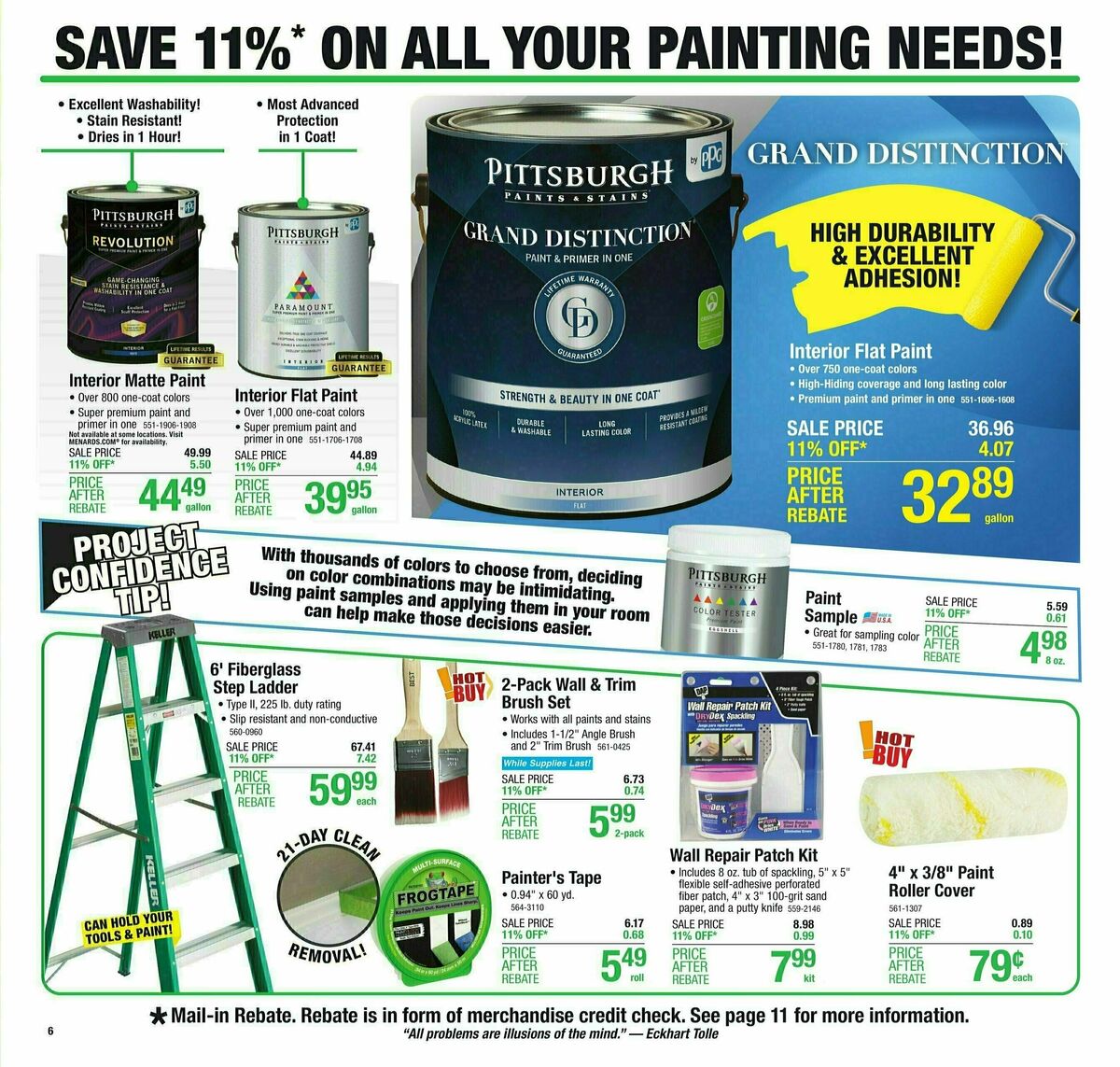 Menards Weekly Ad from October 11
