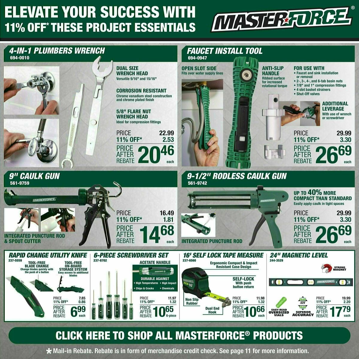 Menards Weekly Ad from October 11
