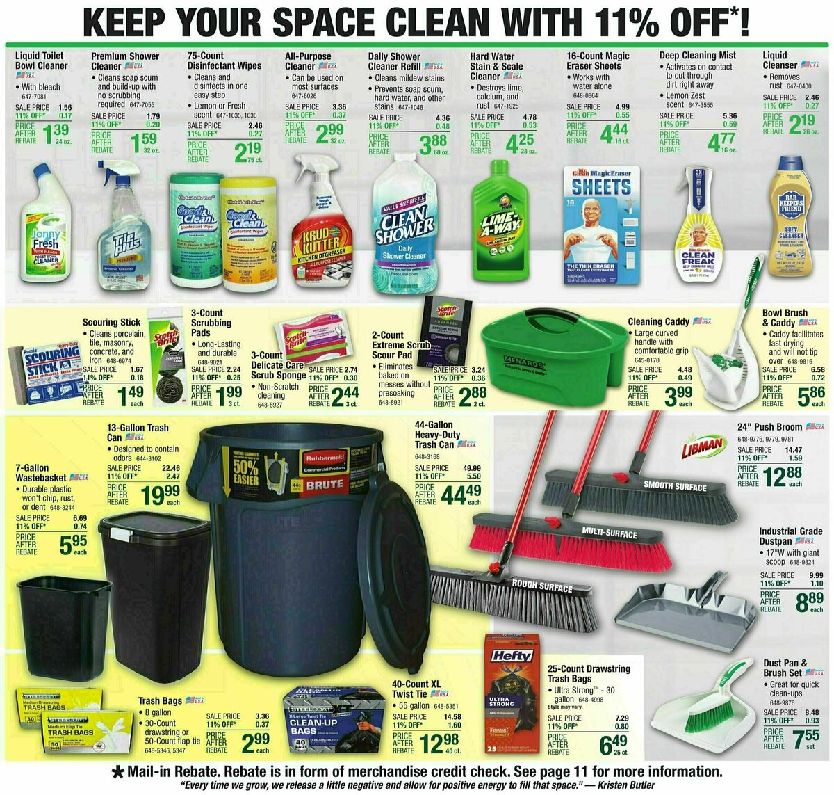 Menards Weekly Ad from October 11