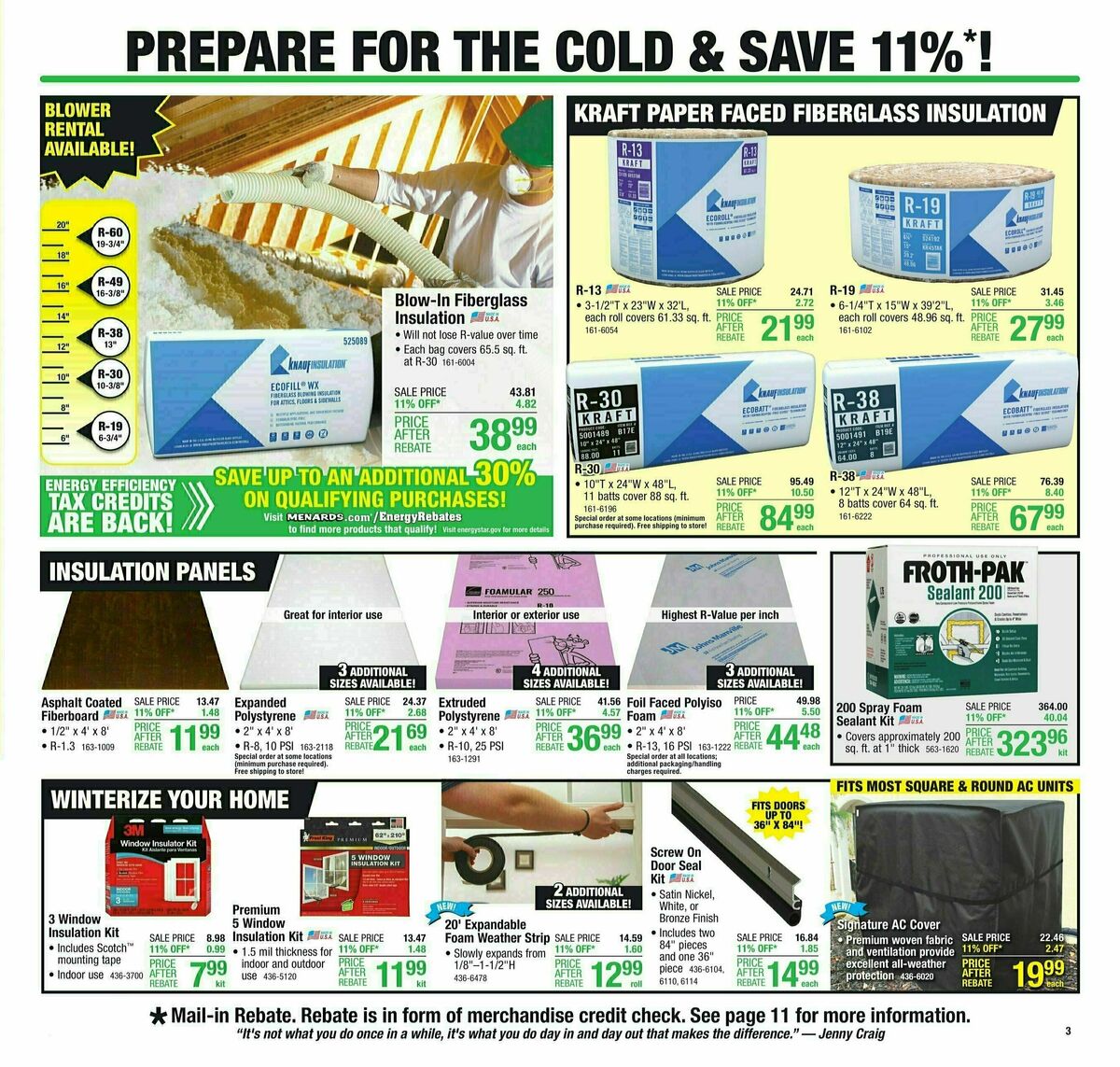 Menards Weekly Ad from October 11