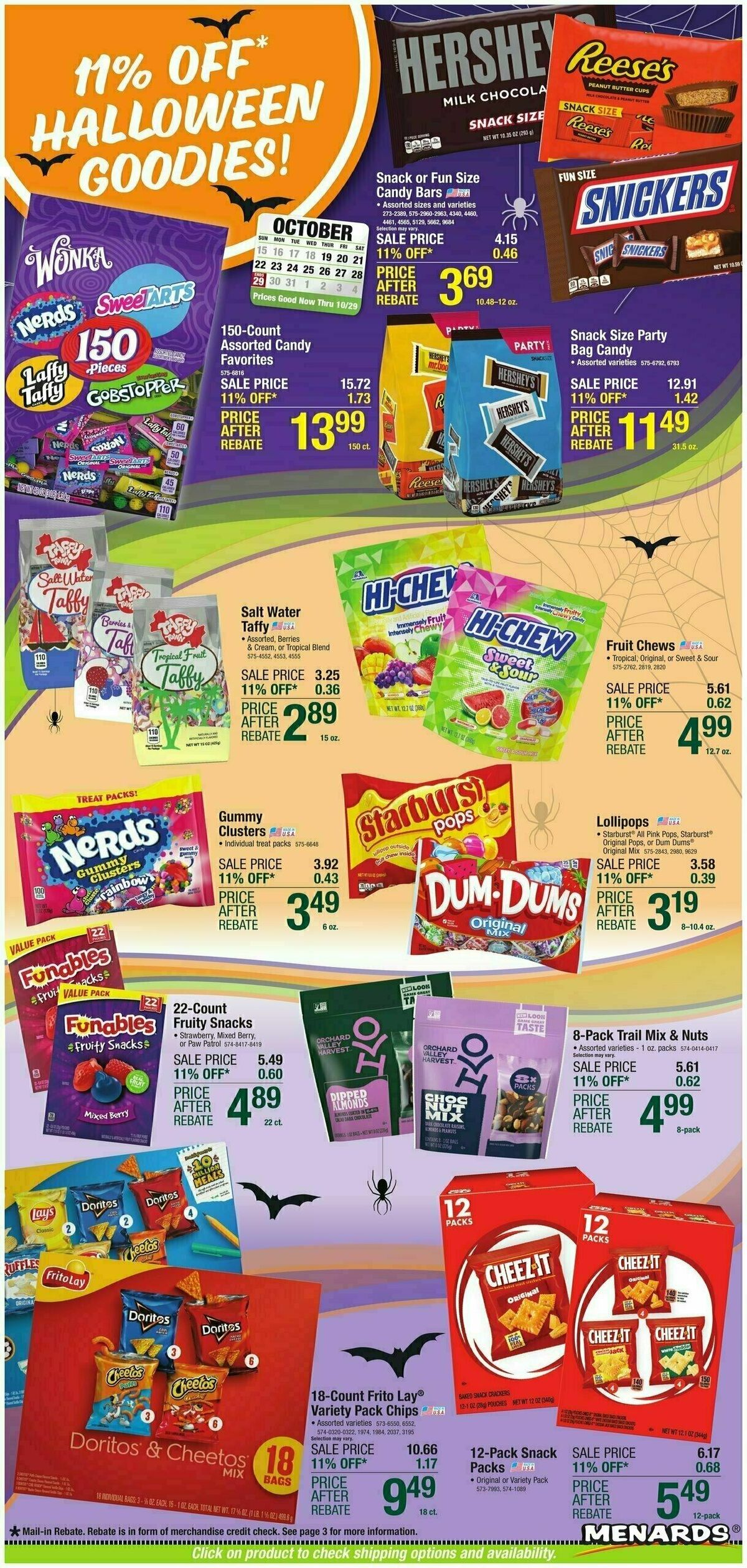 Menards Home Essentials Weekly Ad from October 18