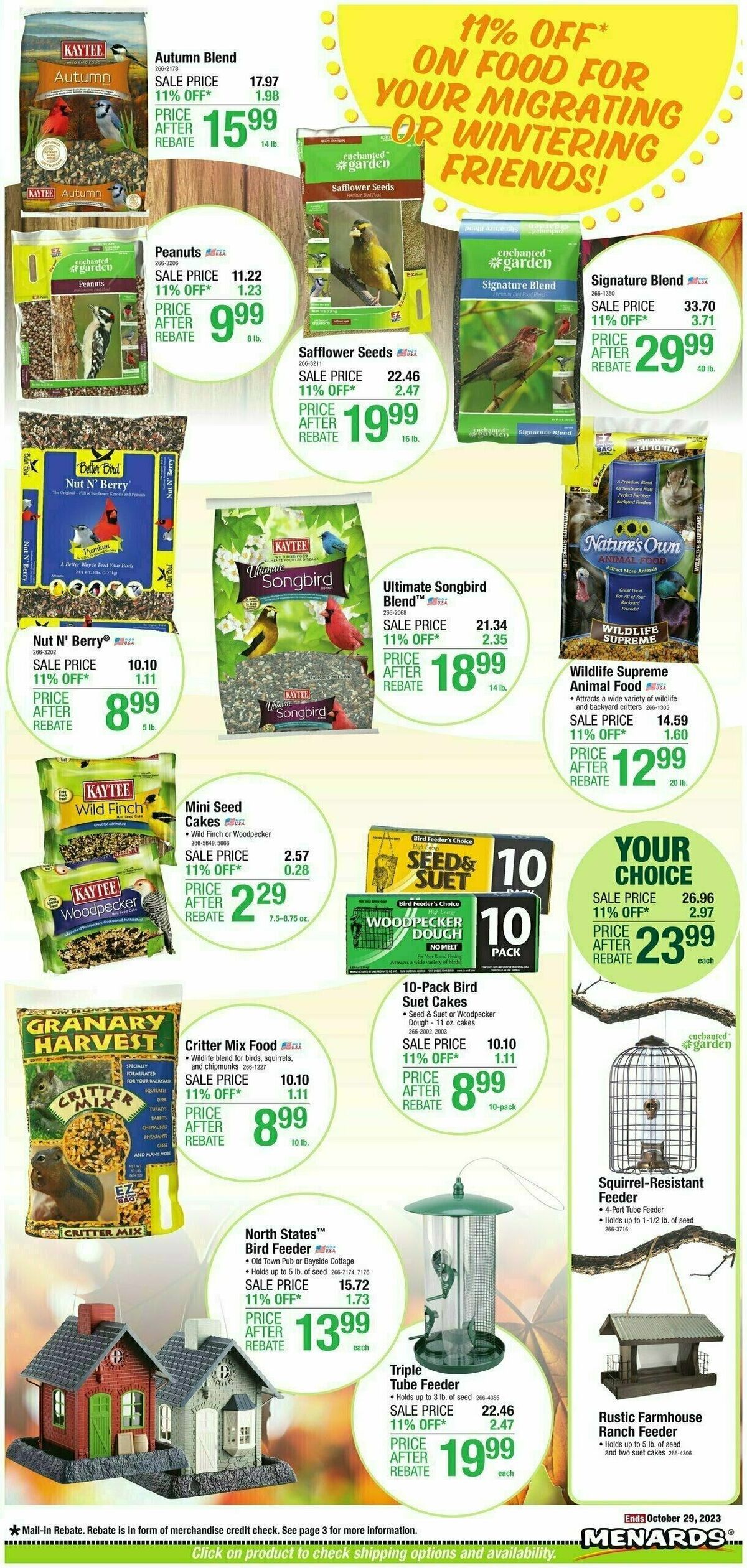 Menards Home Essentials Weekly Ad from October 18