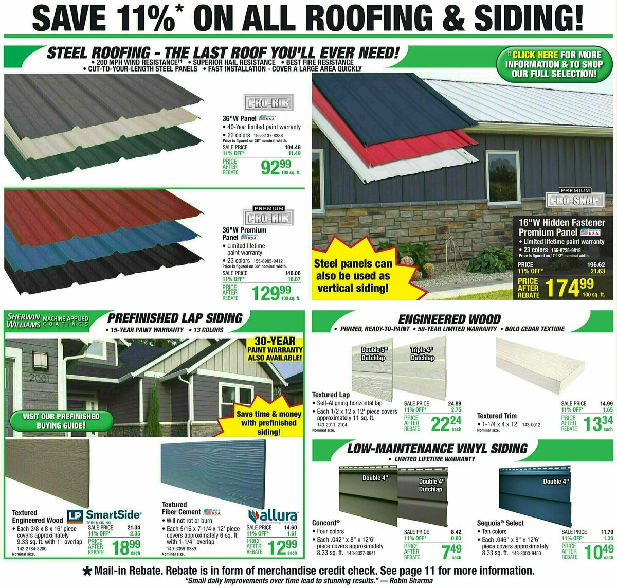 Menards Weekly Ad from October 18