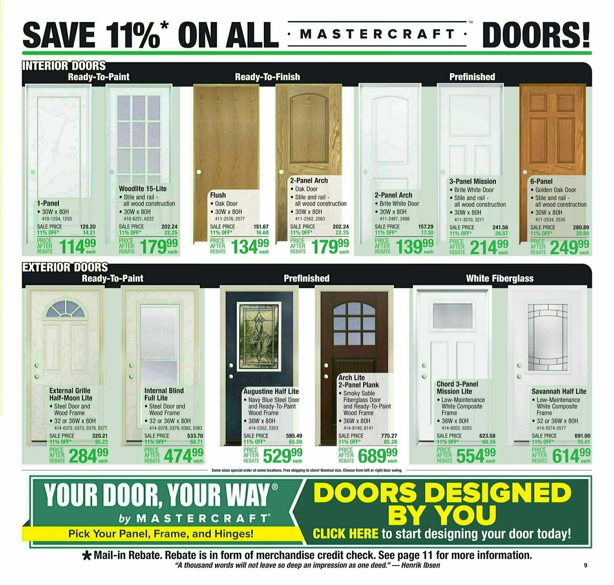 Menards Weekly Ad from October 18