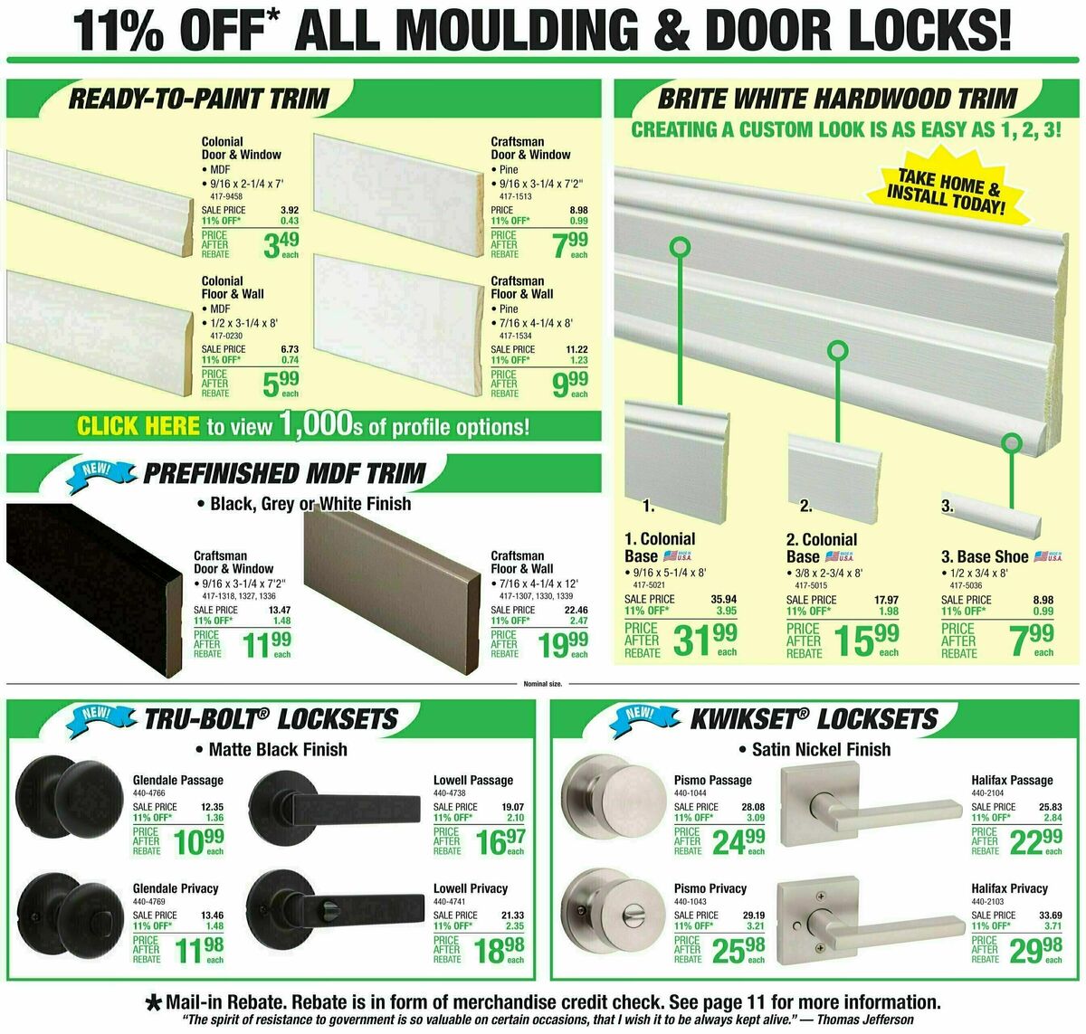 Menards Weekly Ad from October 18