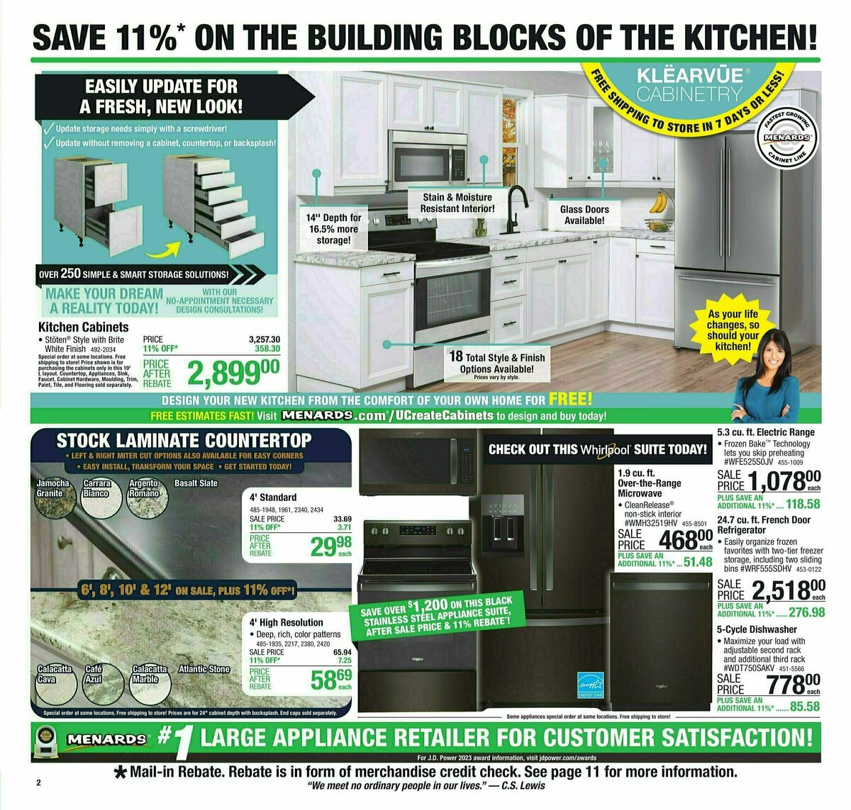 Menards Weekly Ad from October 18