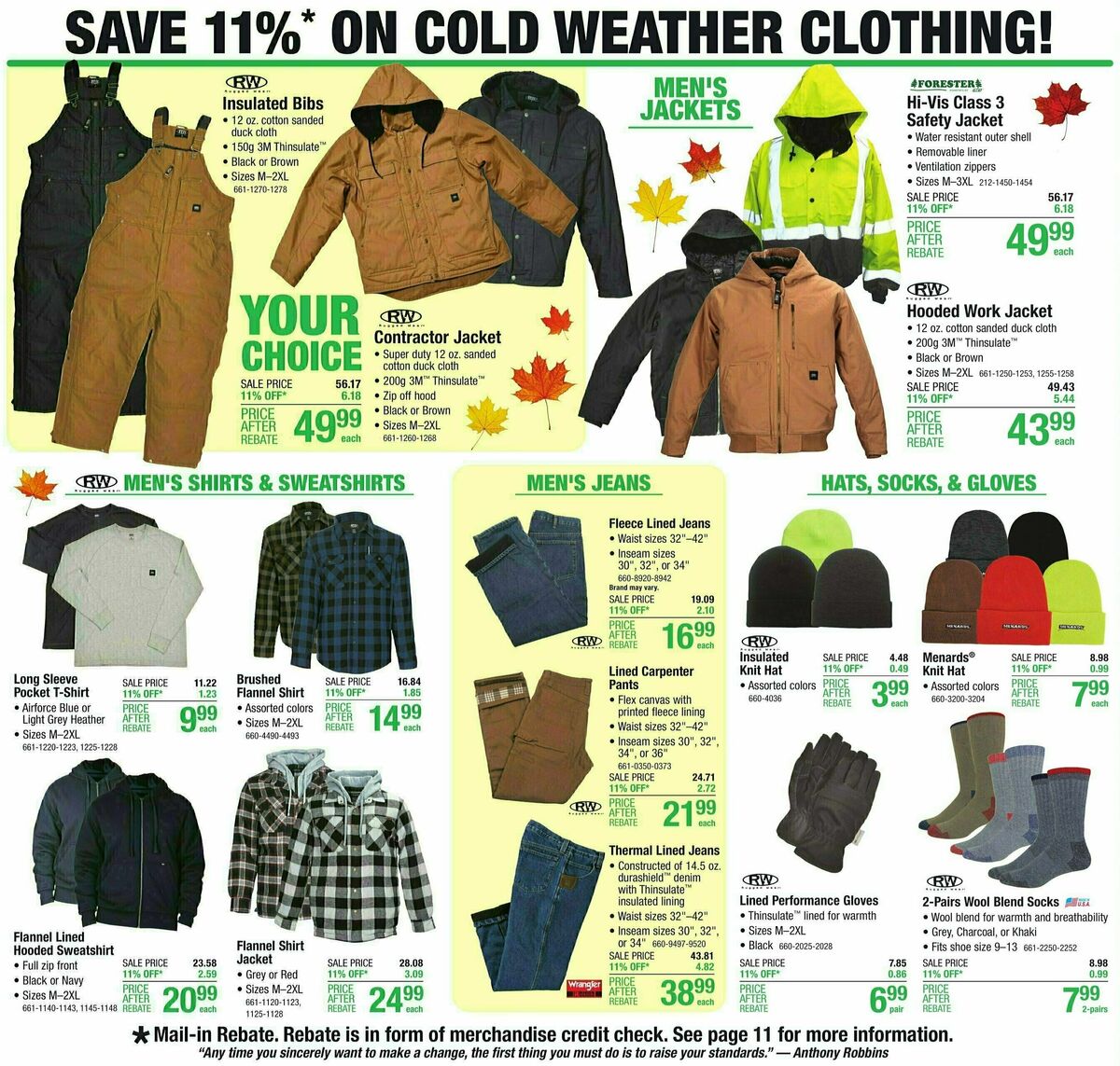 Menards Weekly Ad from October 18