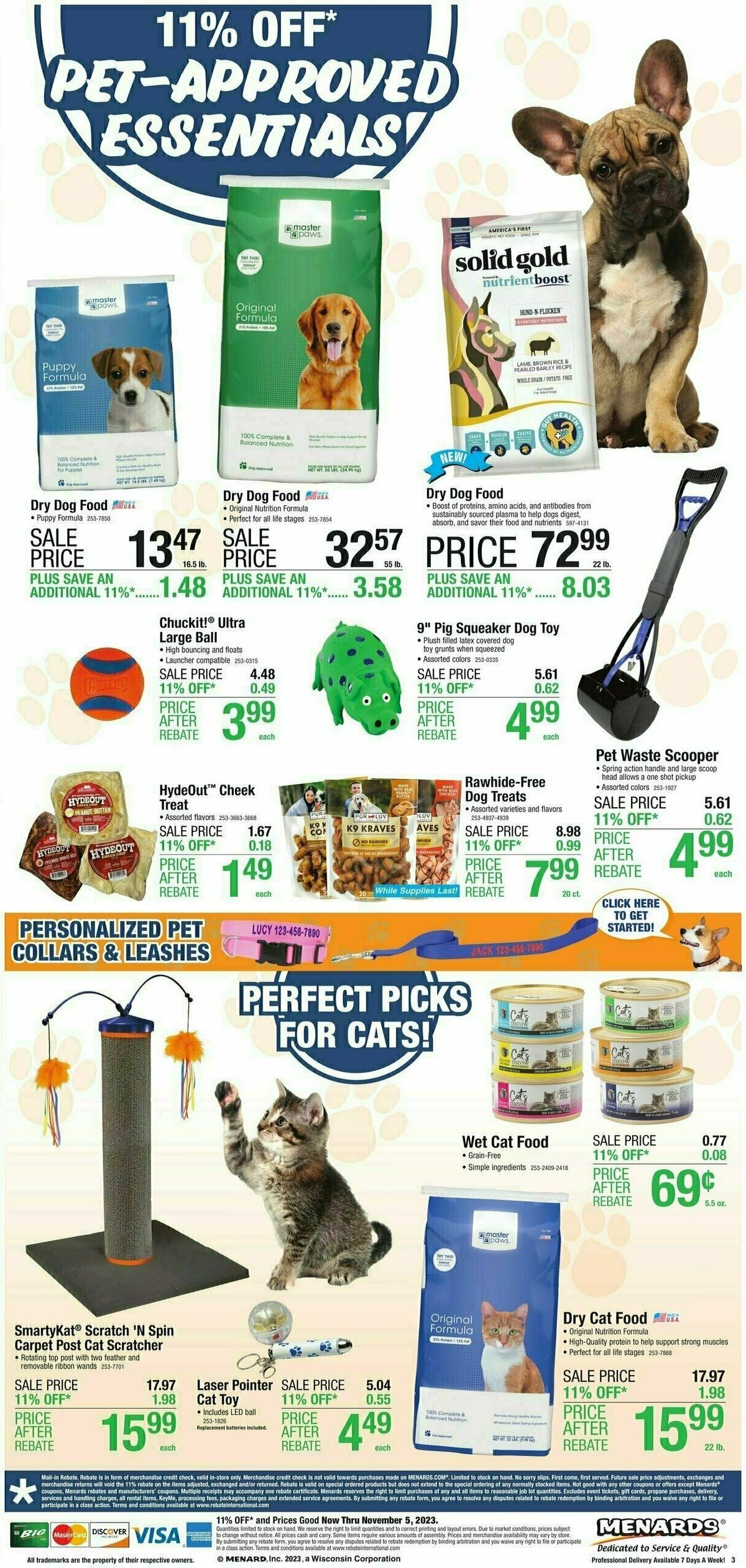 Menards Home Essentials Weekly Ad from October 25