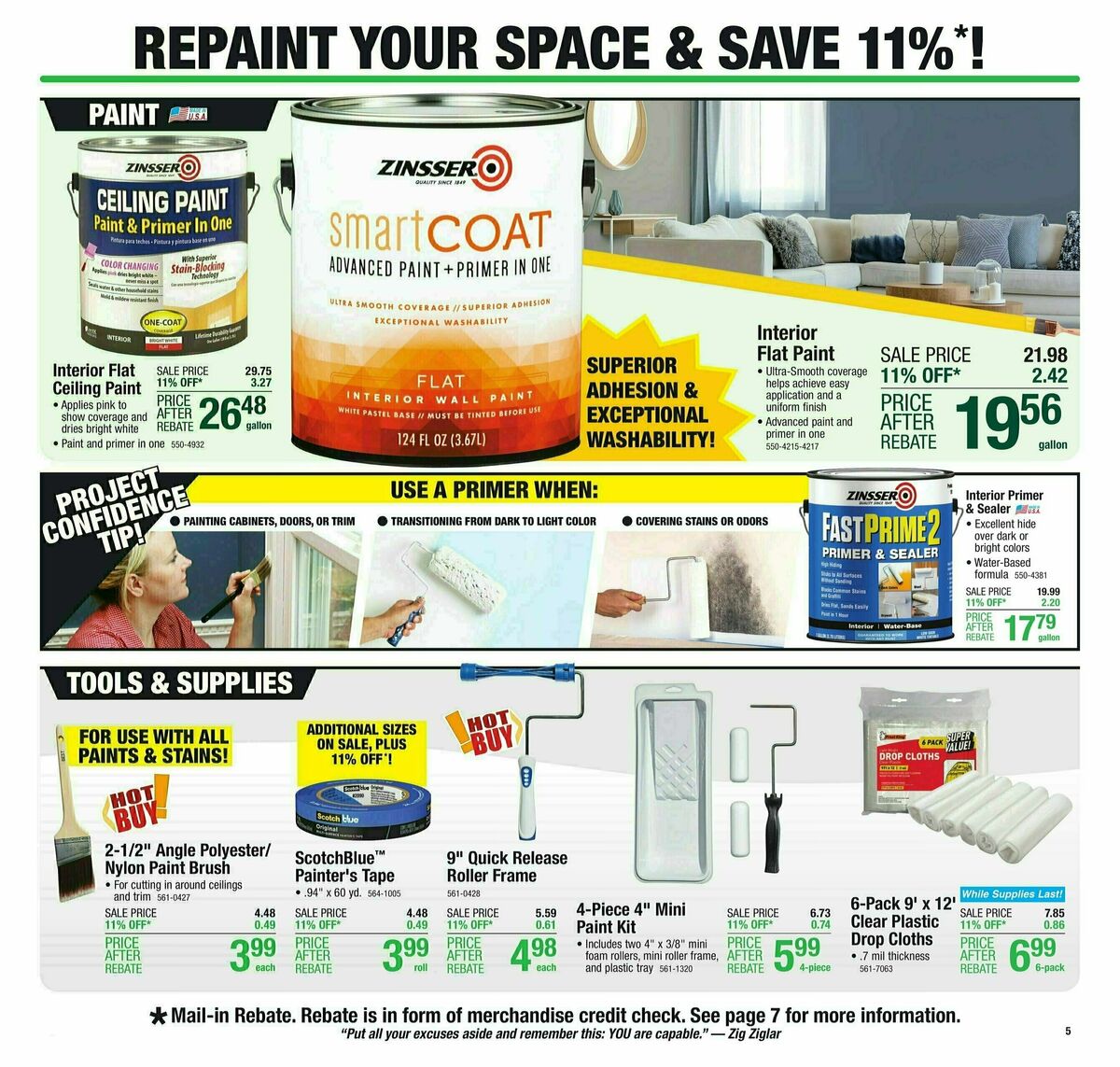 Menards Weekly Ad from October 25