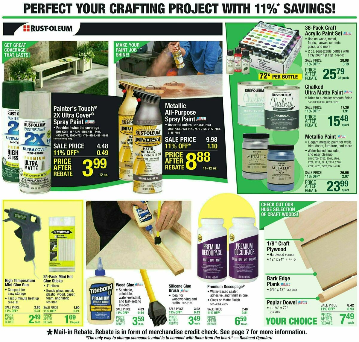 Menards Weekly Ad from October 25
