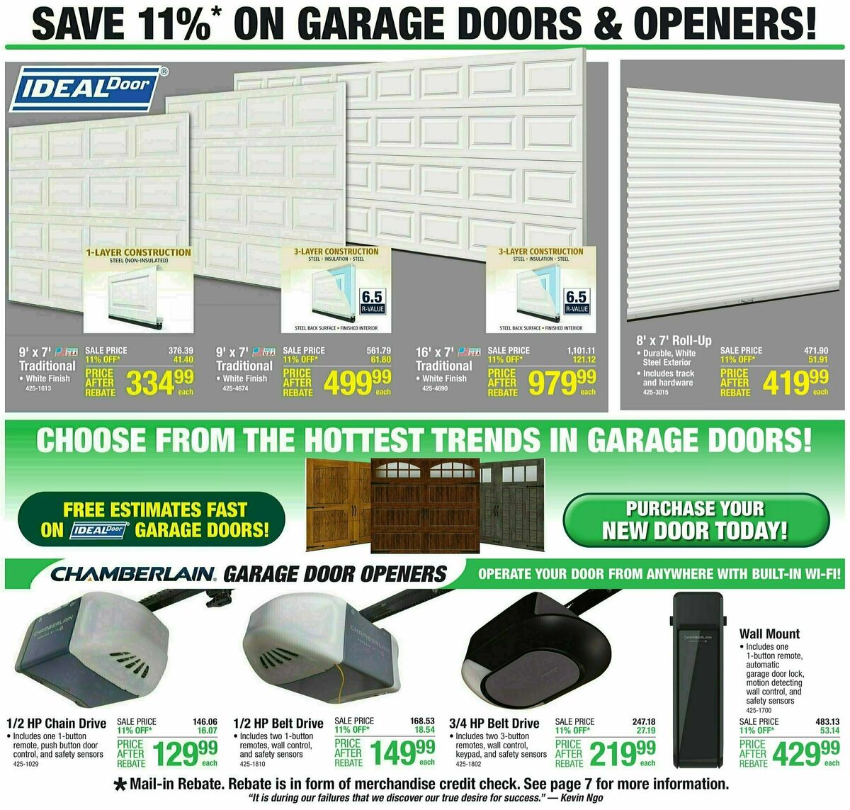 Menards Weekly Ad from October 25