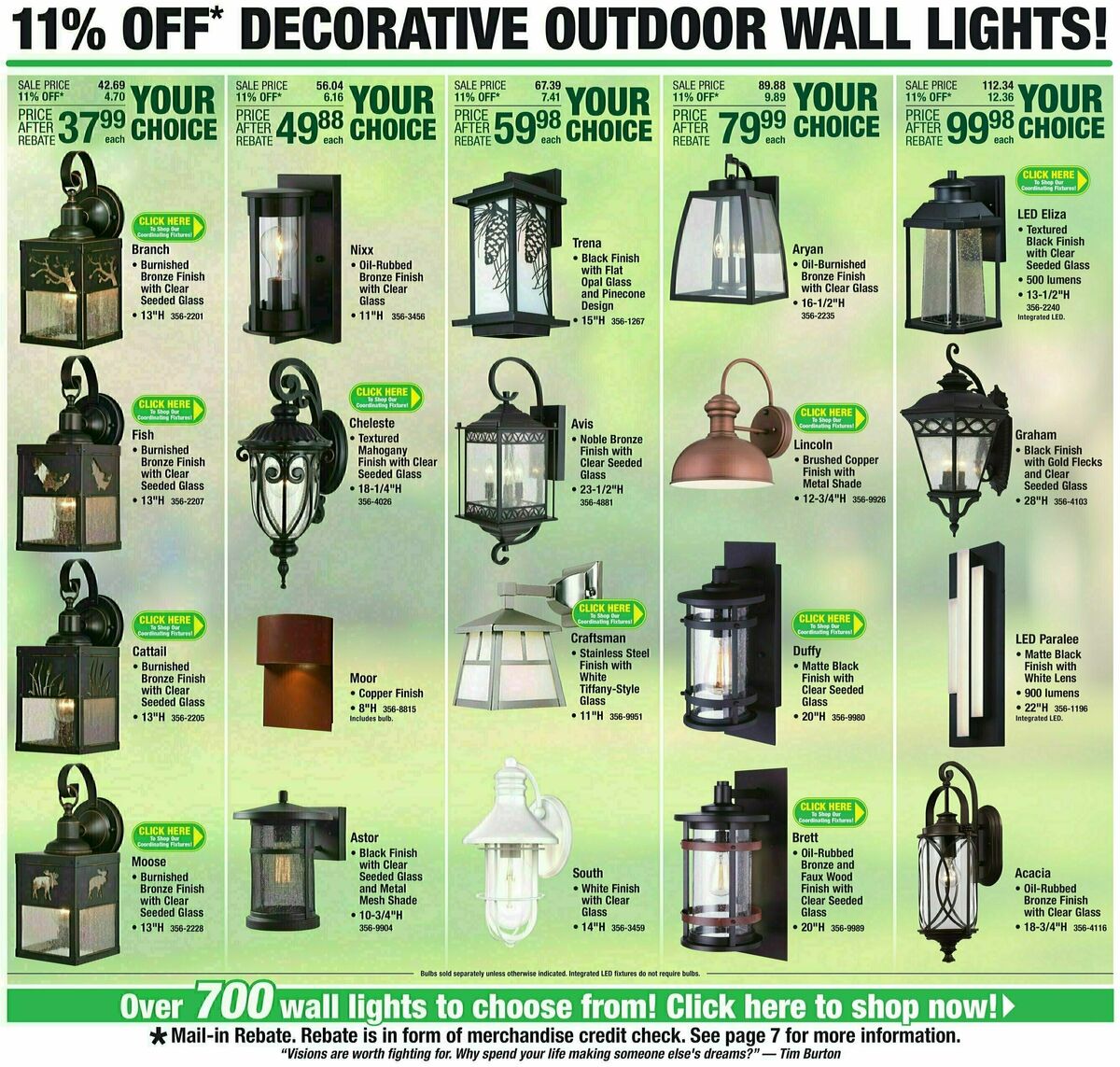 Menards Weekly Ad from October 25