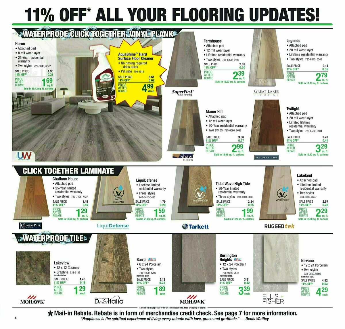 Menards Weekly Ad from October 25
